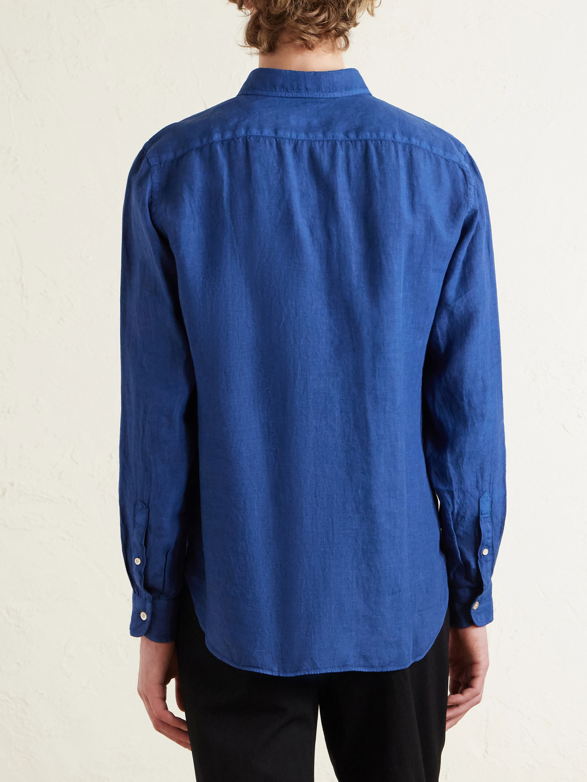  Boglioli - Linen Shirt - Men - Blue - Eu 38 