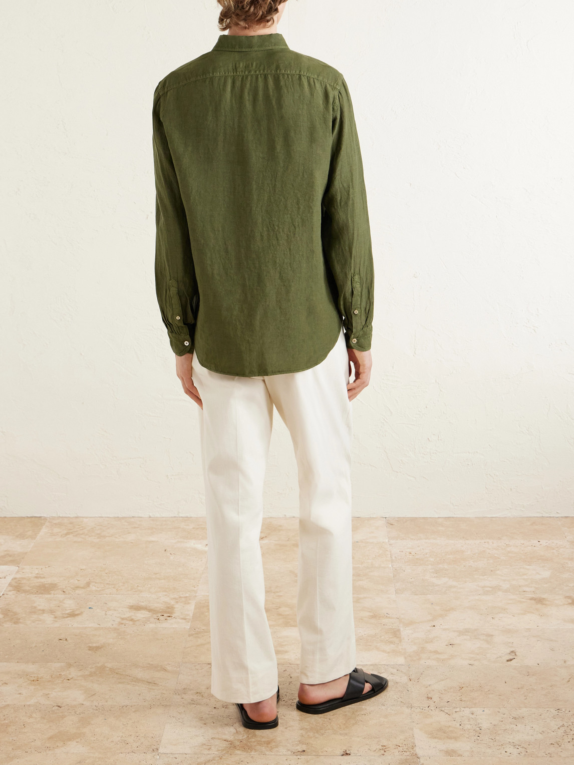  Boglioli - Linen Shirt - Men - Green - Eu 39 