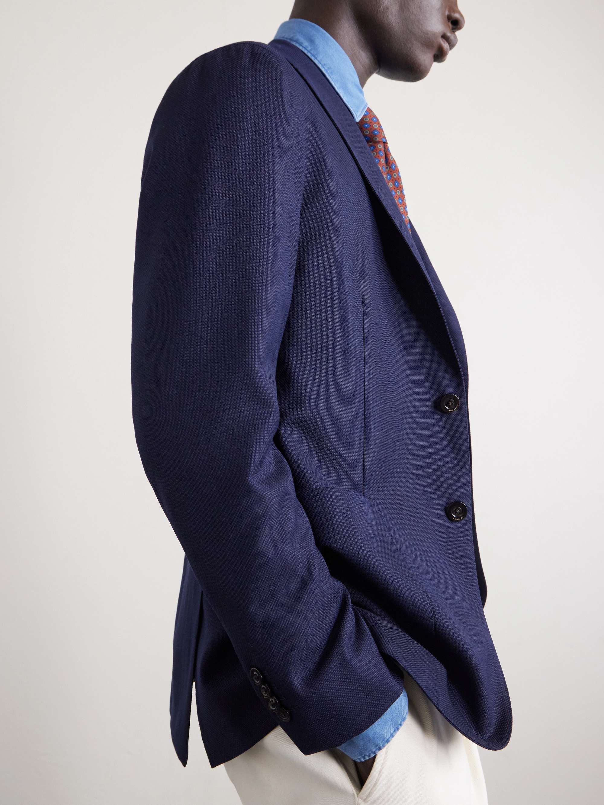 BOGLIOLI K-Jacket Virgin Wool-Hopsack Blazer for Men | MR PORTER