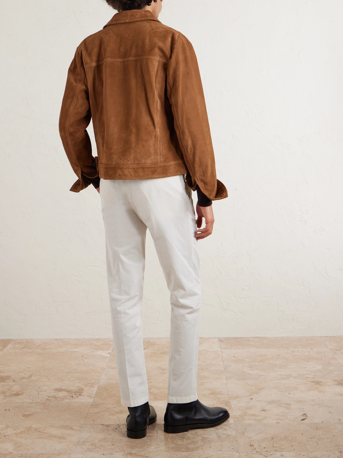  Boglioli - Tapered Cotton-blend Trousers - Men - Neutrals - It 54 