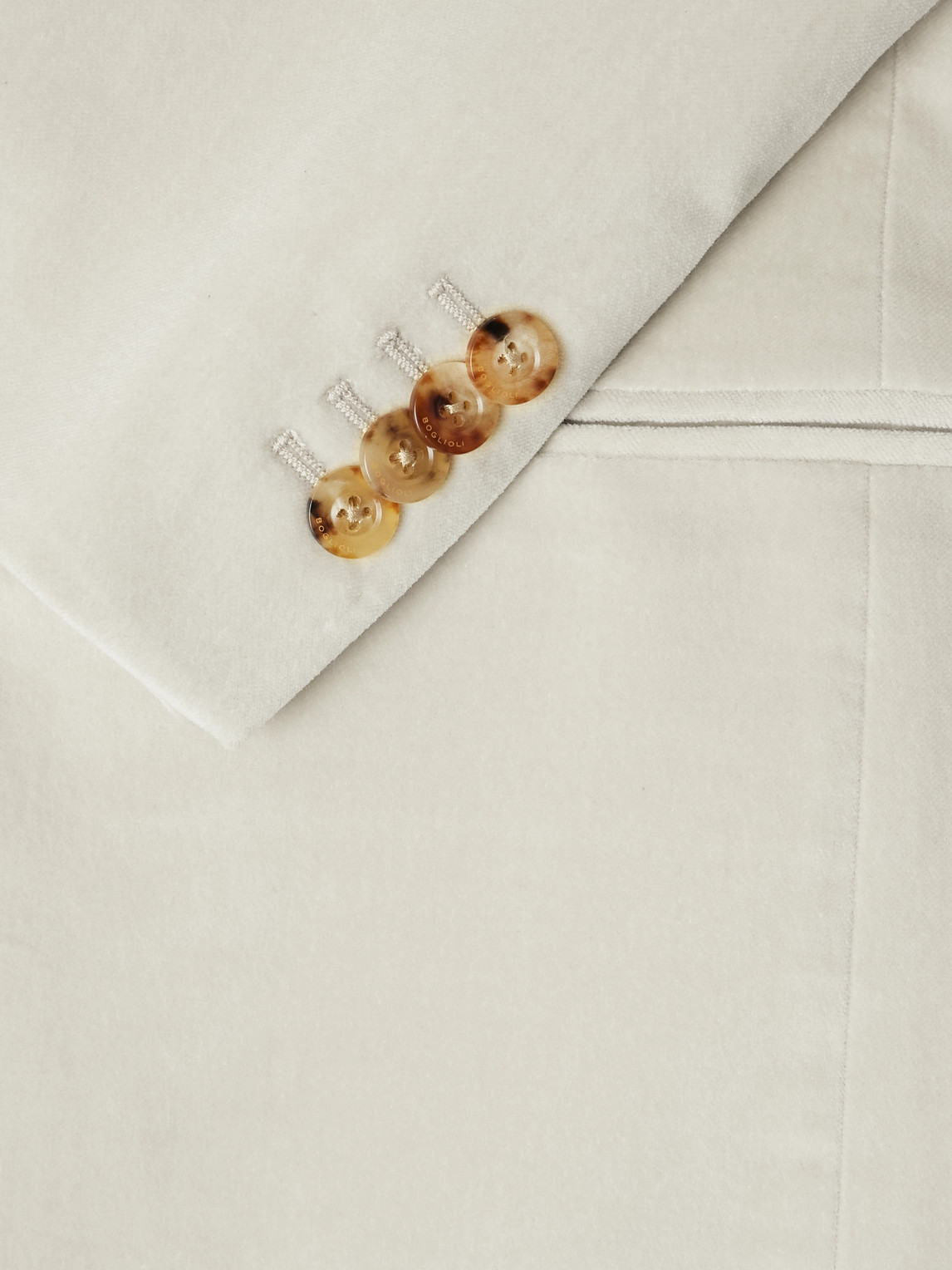 Boglioli Slim-fit Shawl-collar Cotton-blend Velvet Tuxedo Jacket In Neutral