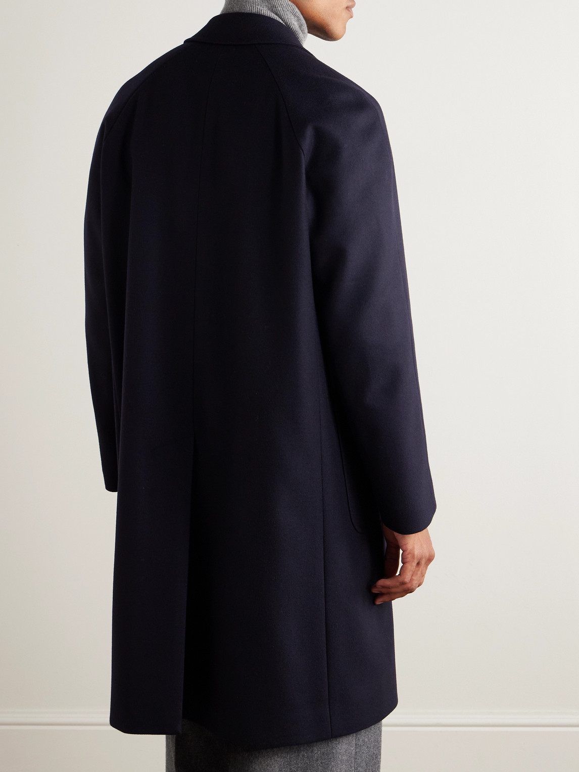 Boglioli Virgin Wool-blend Coat In Blue