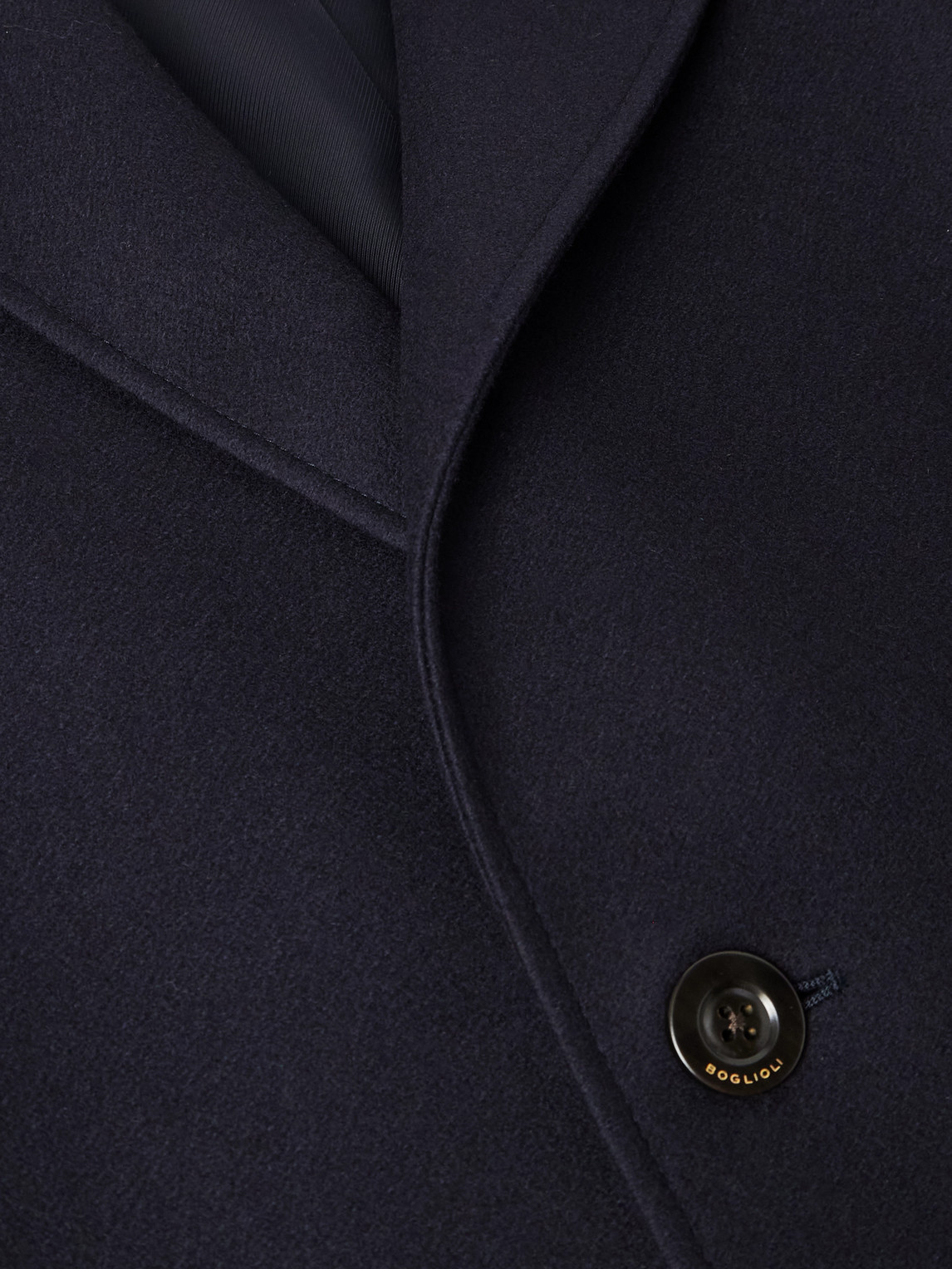 Boglioli Virgin Wool-blend Coat In Blue