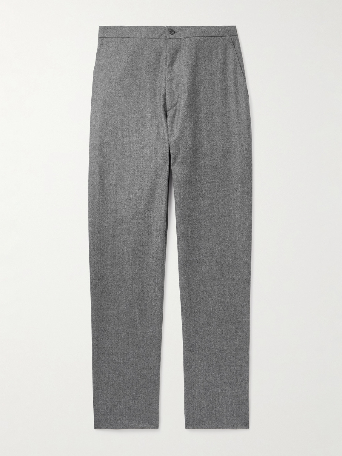 Boglioli Straight-Leg Virgin Wool-Flannel Drawstring Trousers - Men