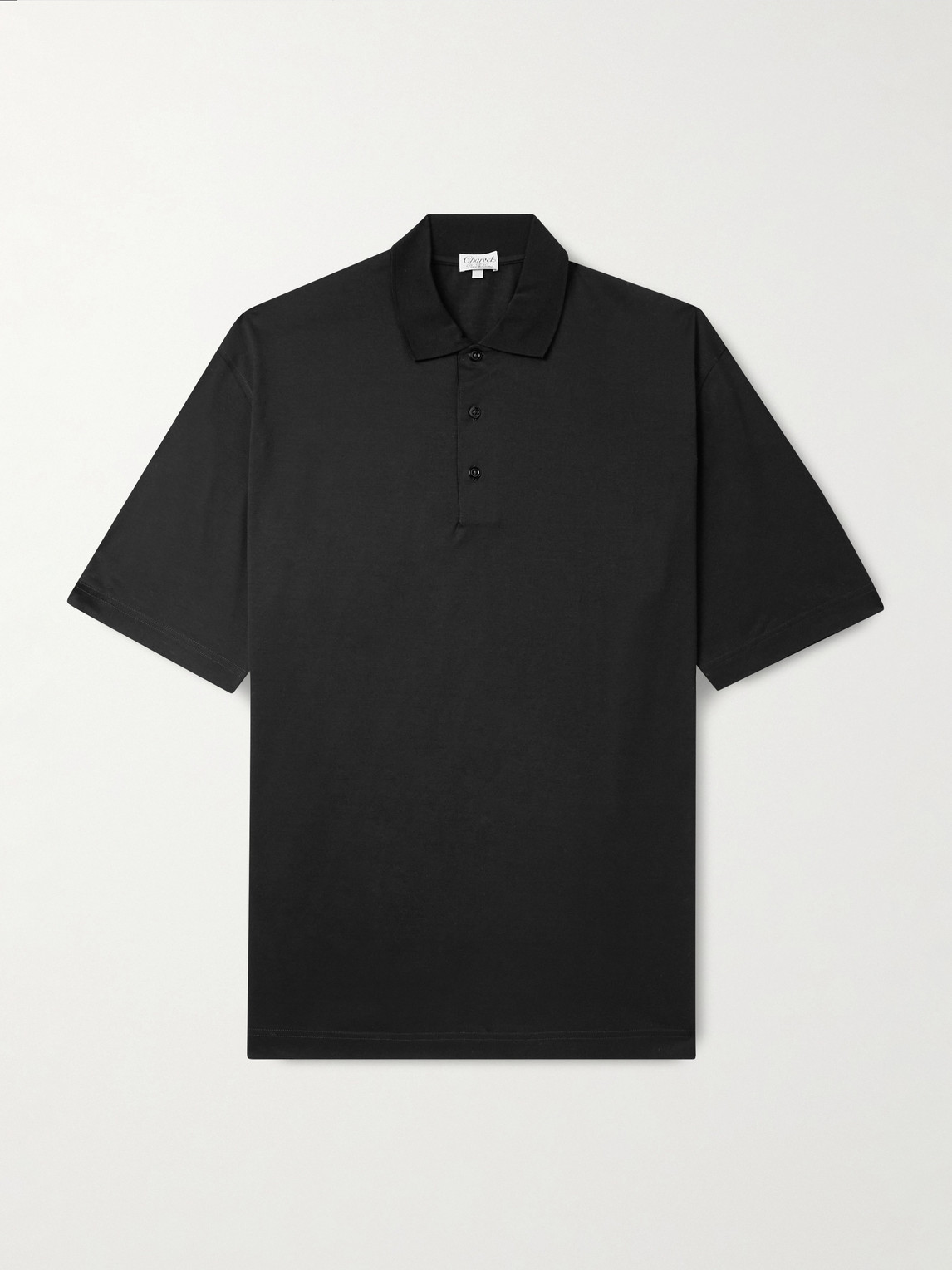 Charvet Cotton Polo Shirt In Black