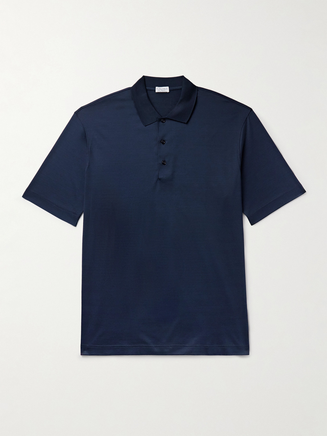 Charvet Slim-fit Cotton Polo Shirt In Blue
