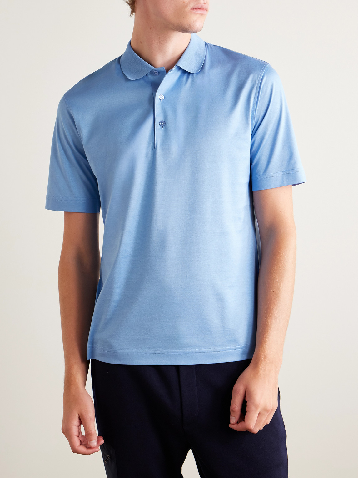 Slim-Fit Cotton Polo Shirt