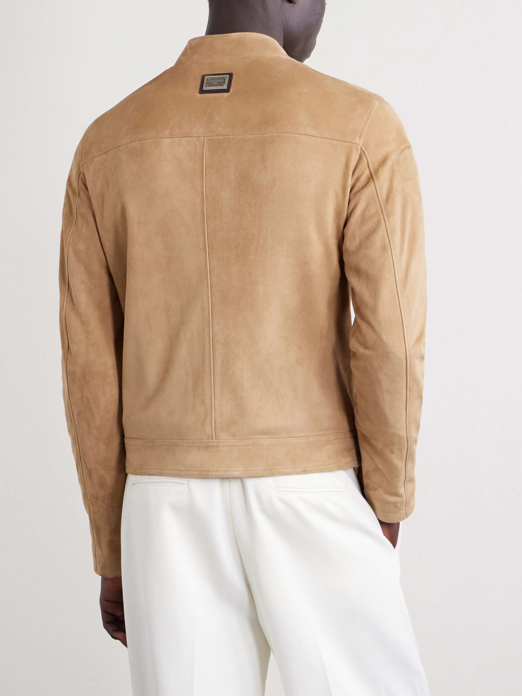 DOLCE&GABBANA Slim-Fit Suede Jacket for Men | MR PORTER