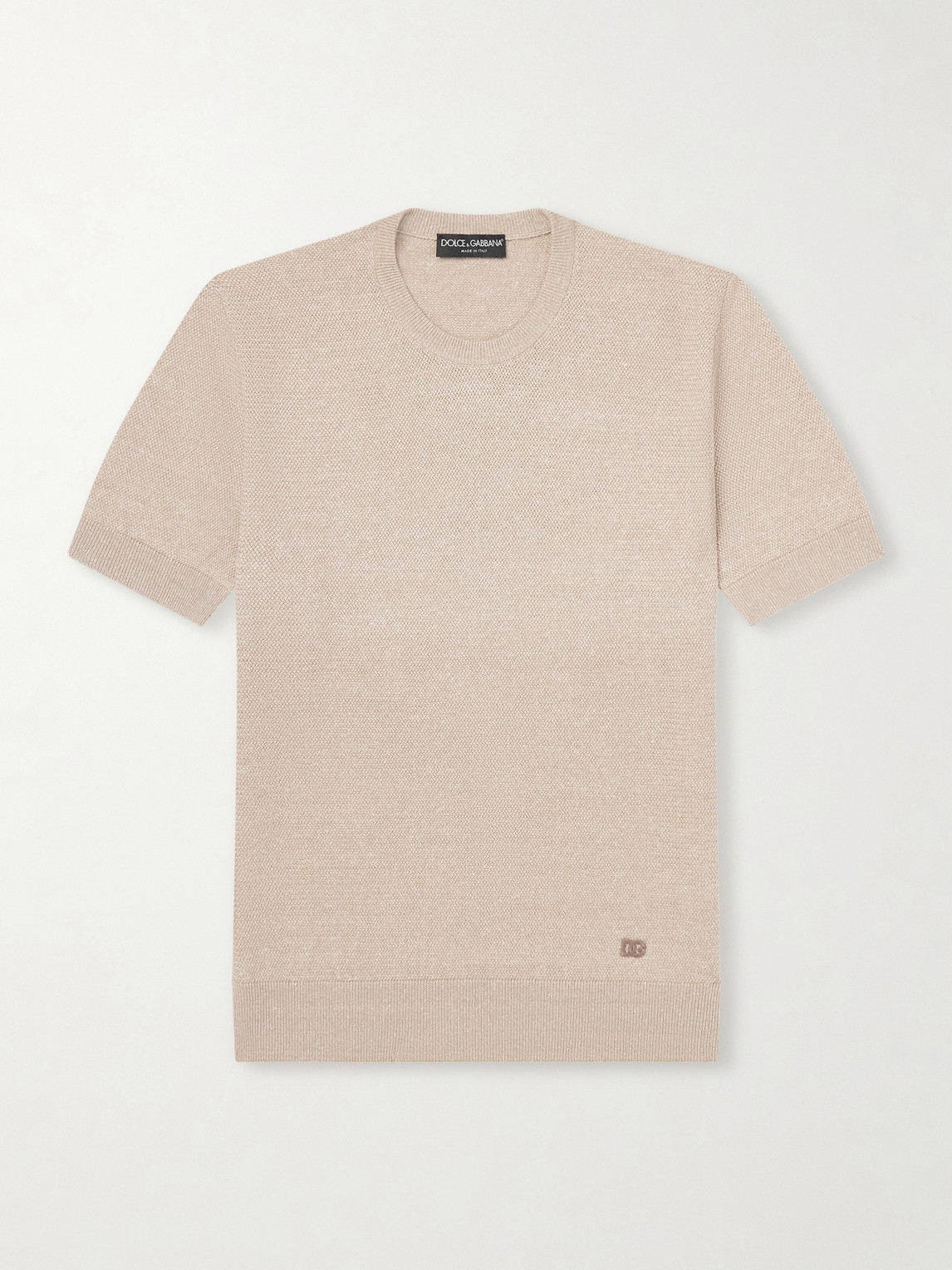 Dolce&Gabbana – Linen-Blend T-Shirt
