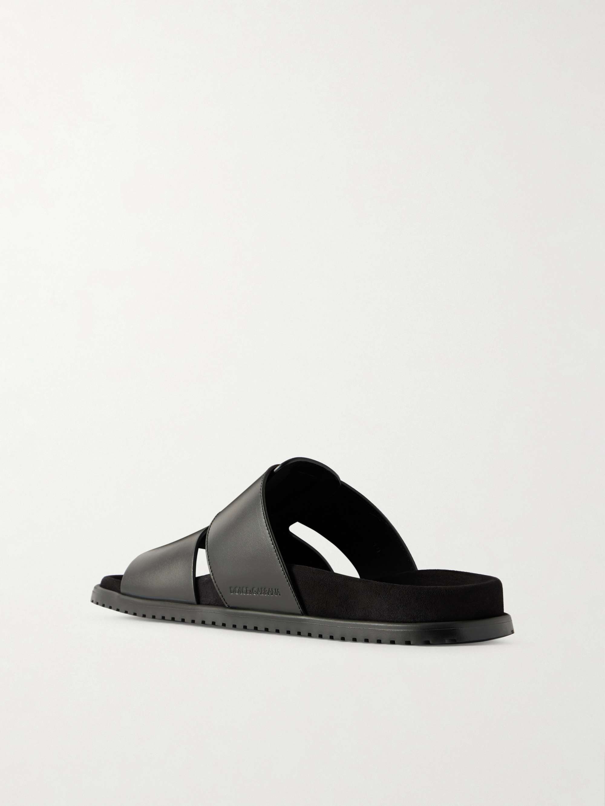 DOLCE&GABBANA Leather Sandals for Men | MR PORTER US