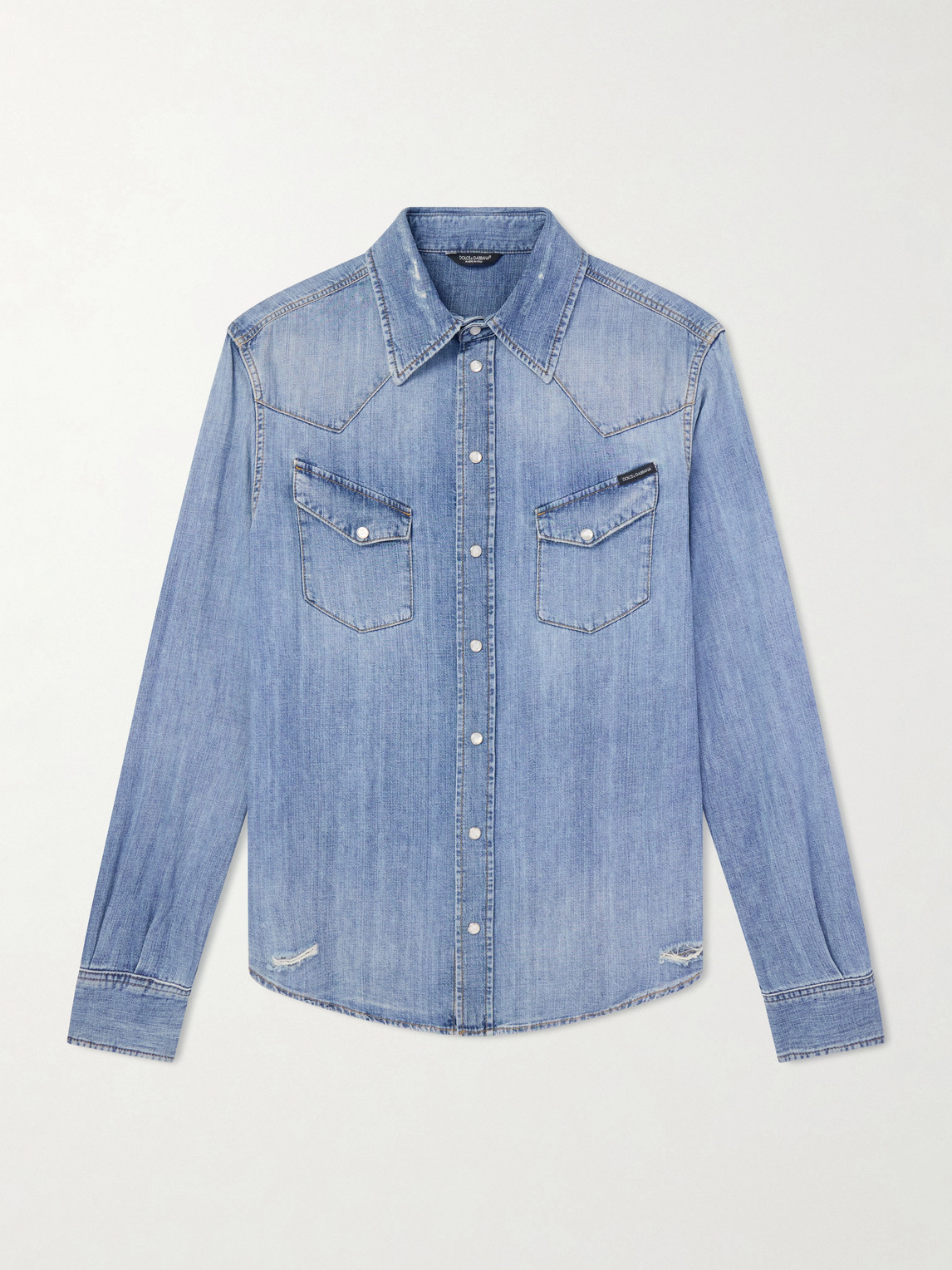 Dolce&Gabbana – Distressed Cotton Shirt