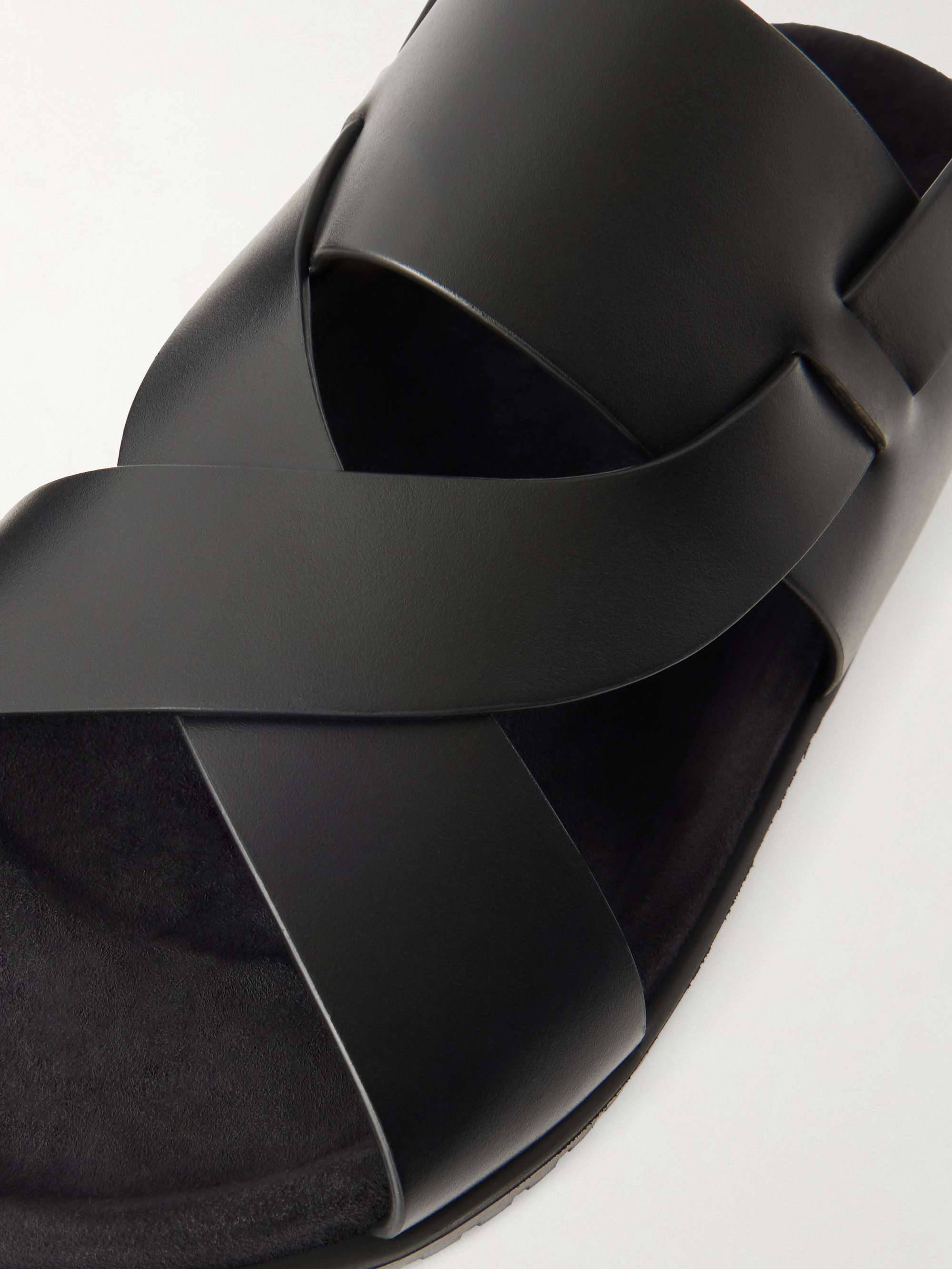 DOLCE&GABBANA Buckled Leather Sandals for Men | MR PORTER