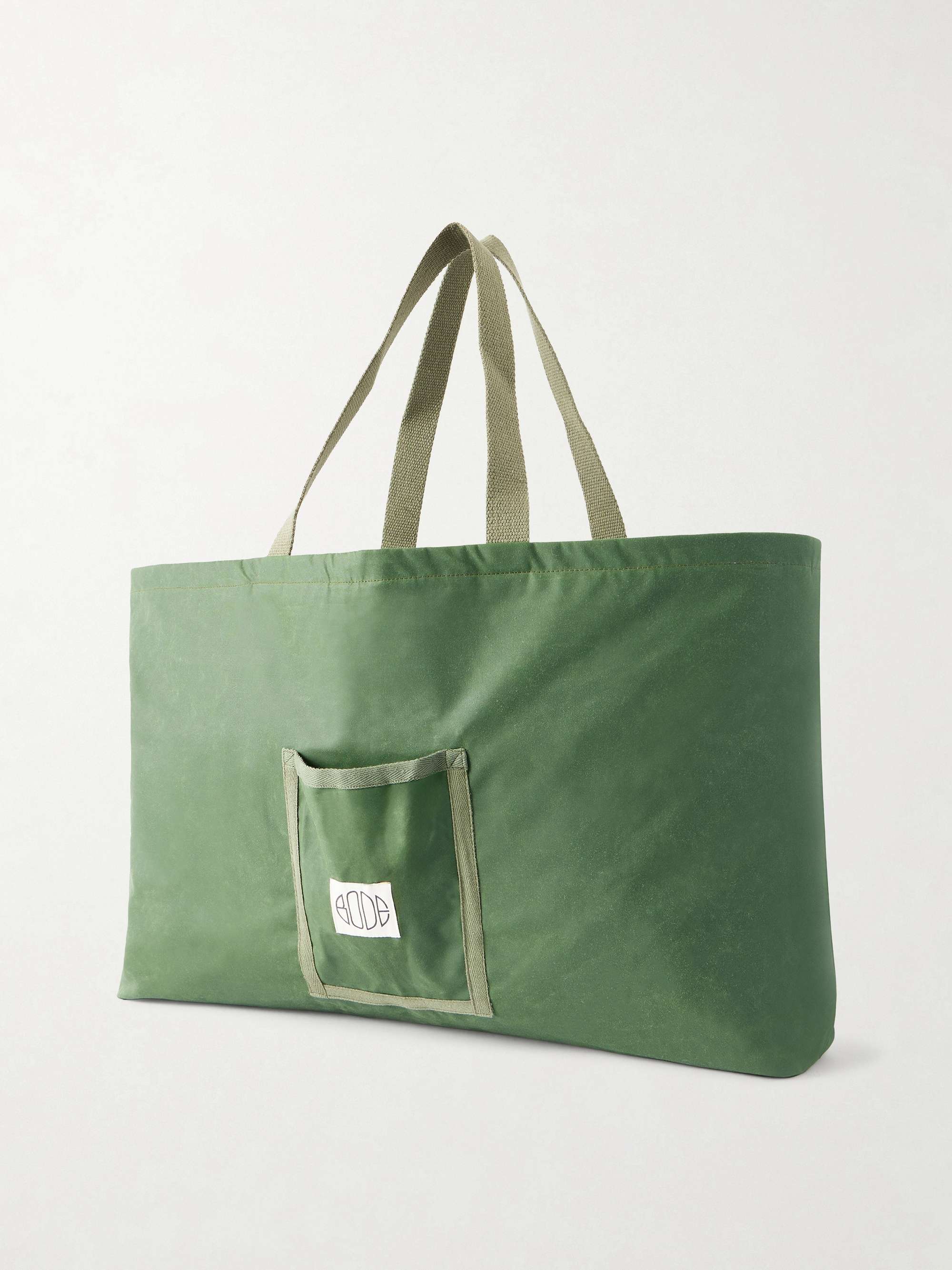 BODE Logo-Embroidered Waxed-Cotton Tote Bag for Men | MR PORTER