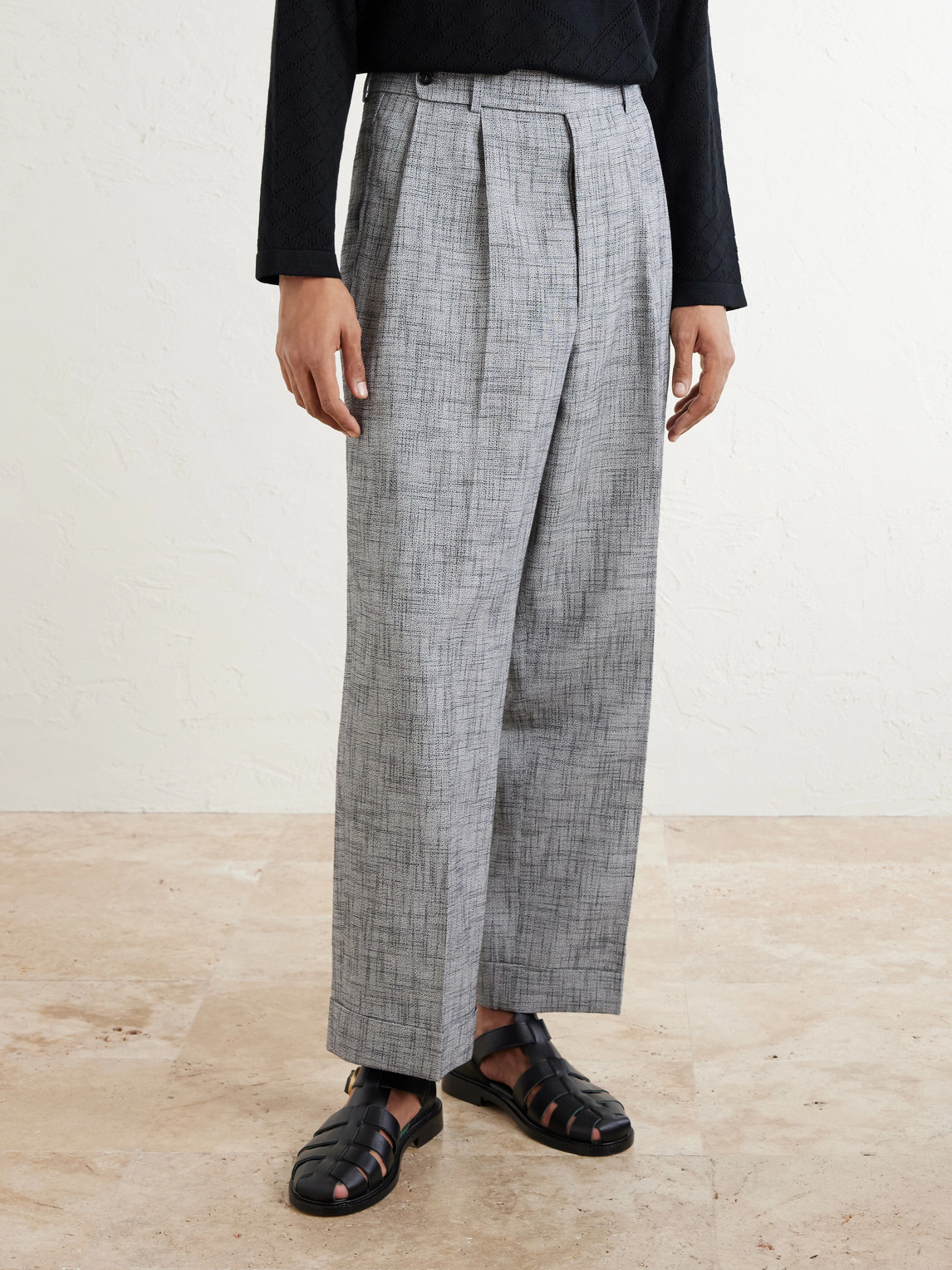  Bode - Static Weave Mcnab Straight-leg Woven Trousers - Men - Gray - Uk/us 32 