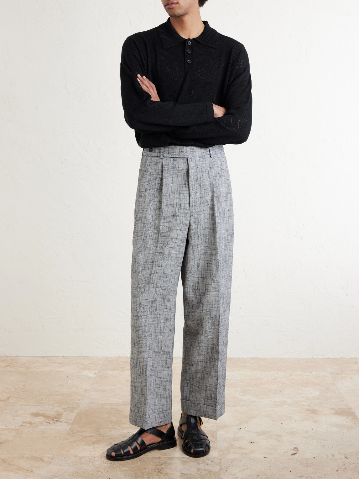 Static Weave Mcnab Straight-Leg Woven Trousers
