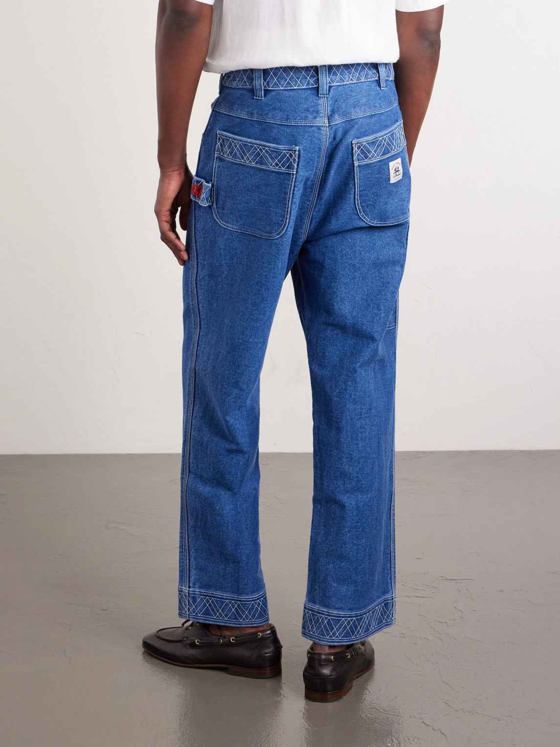 Bode - Knolly Brook Straight-leg Embroidered Jeans - Men - Blue - Uk/us 28 