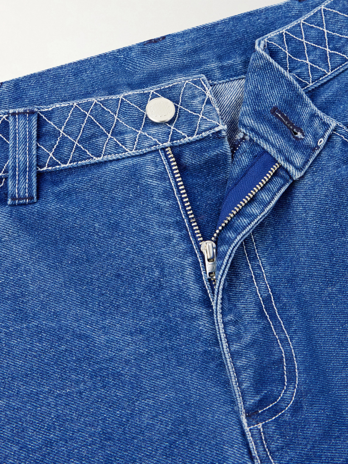 Knolly Brook Straight-Leg Embroidered Jeans