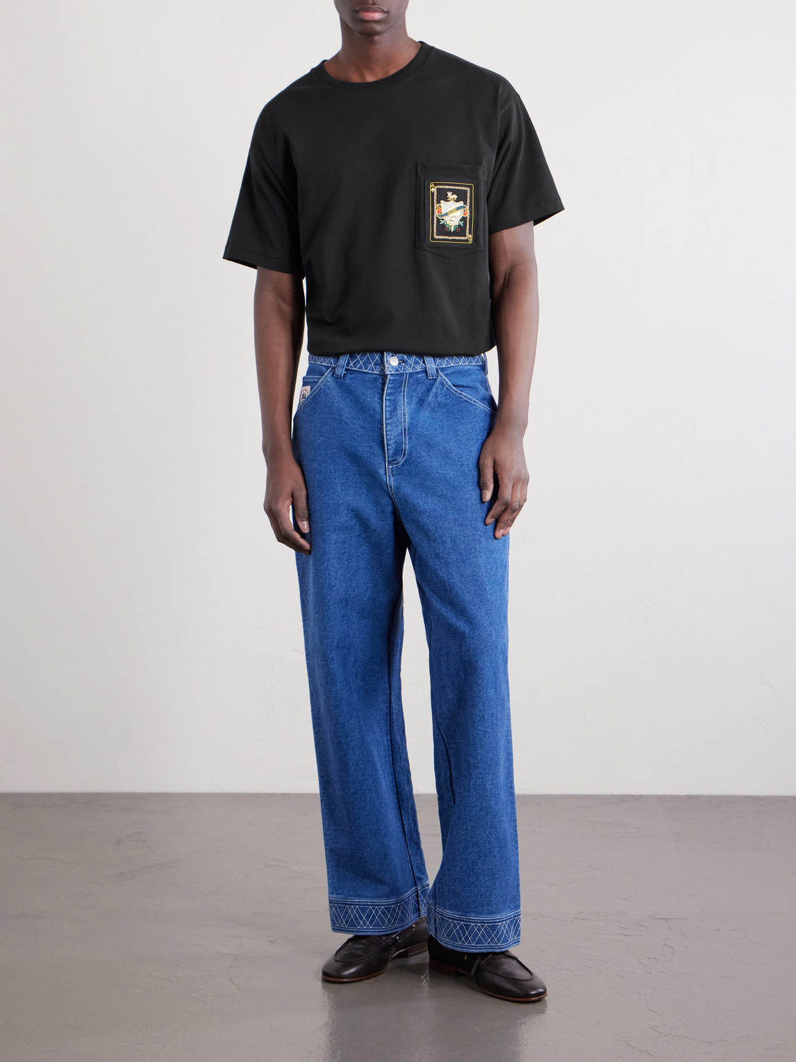 Logo-Appliquéd Cotton-Jersey T-Shirt