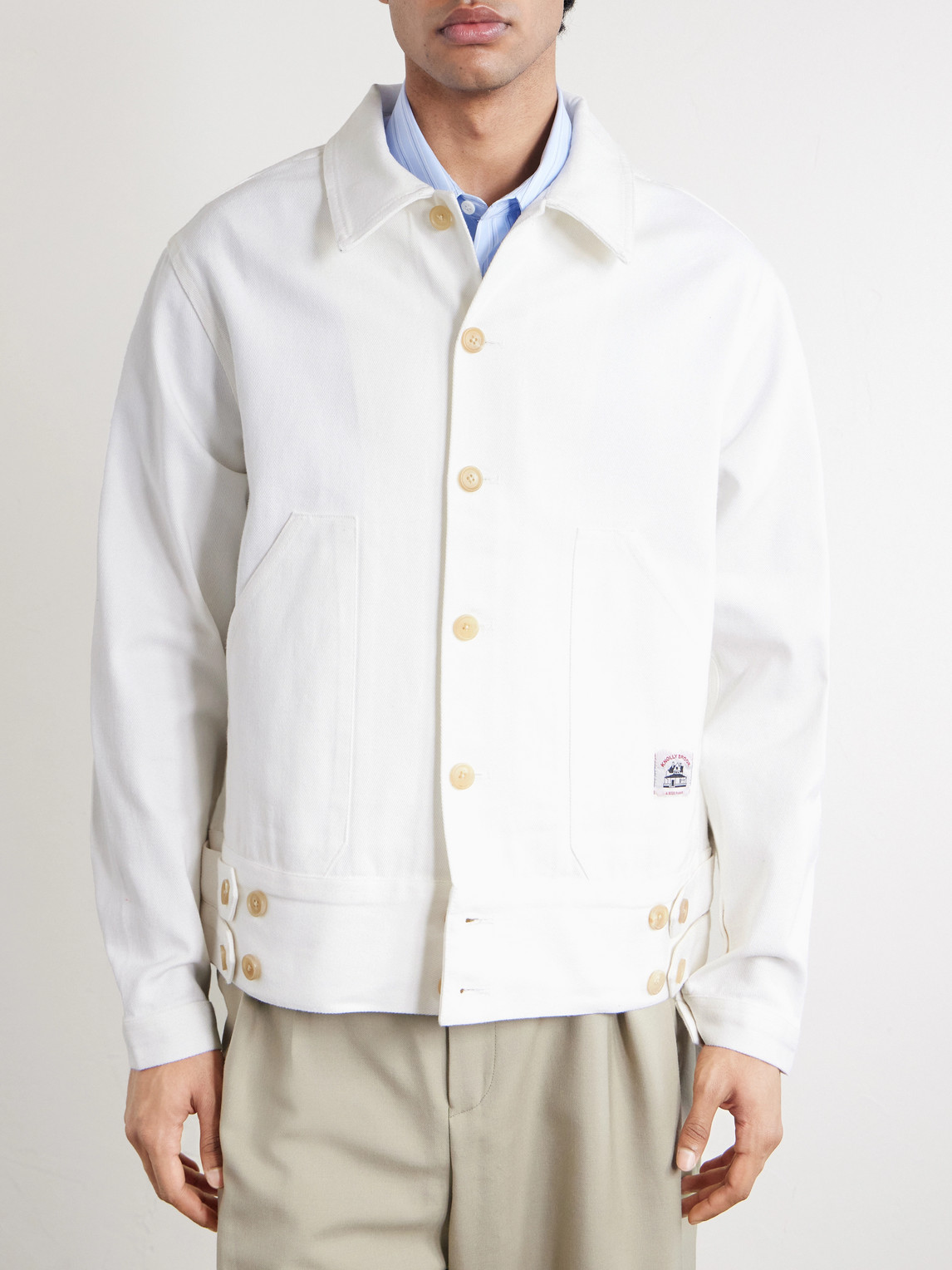Knolly Brook Logo-Appliquéd Cotton-Twill Jacket