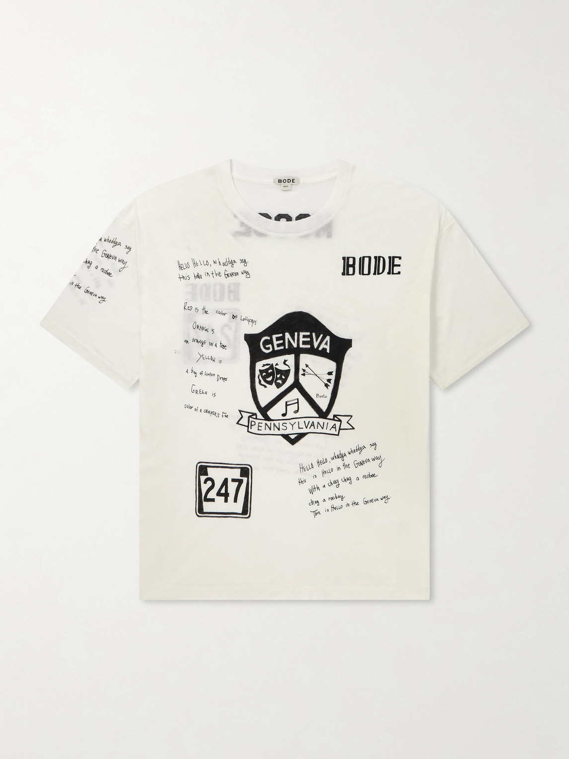 BODE Camp Crest Printed Cotton-Jersey T-hirt - Men