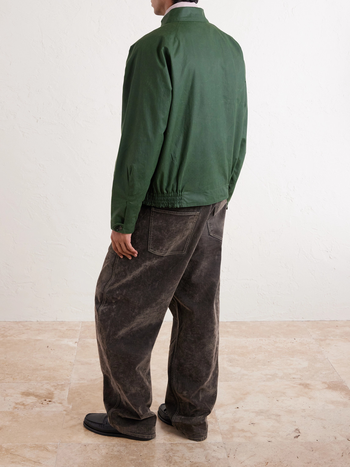  Bode - Coach Waxed-cotton Blouson Jacket - Men - Green - S 