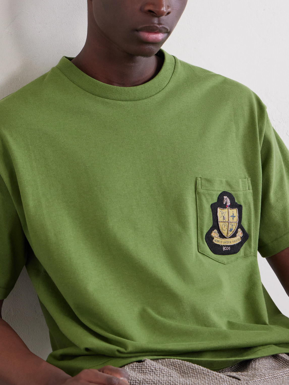 Logo-Appliquéd Cotton-Jersey T-Shirt