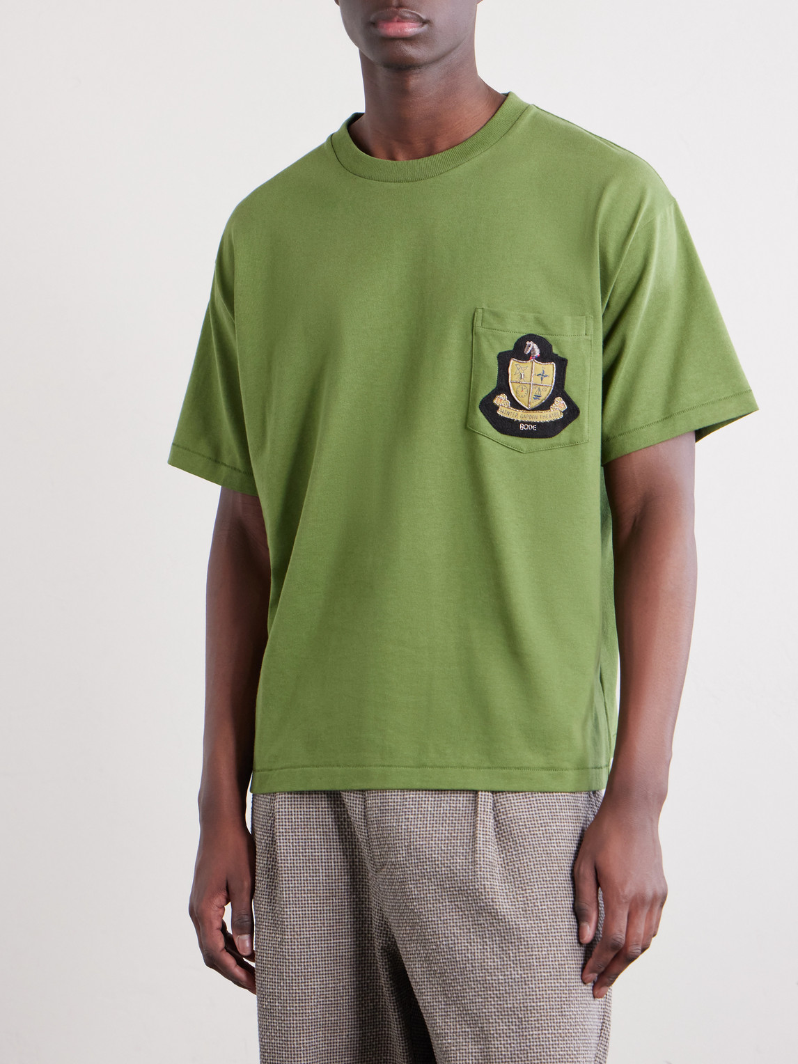 Logo-Appliquéd Cotton-Jersey T-Shirt