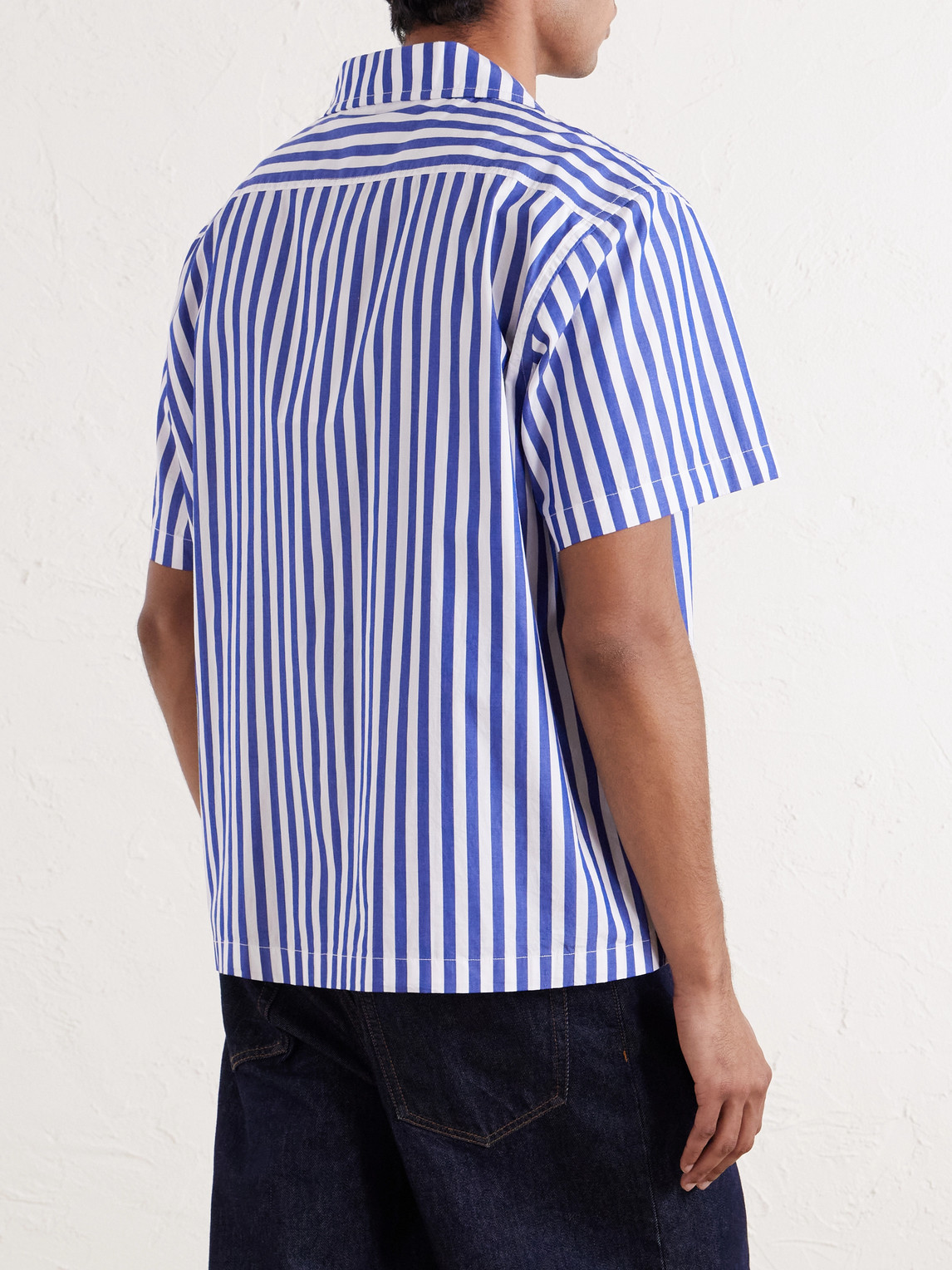 Calliope Camp-Collar Striped