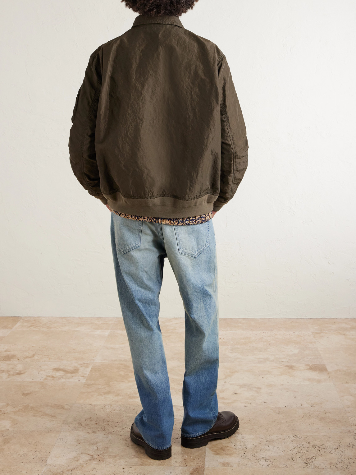  Sacai - Shell Bomber Jacket - Men - Green - 3 