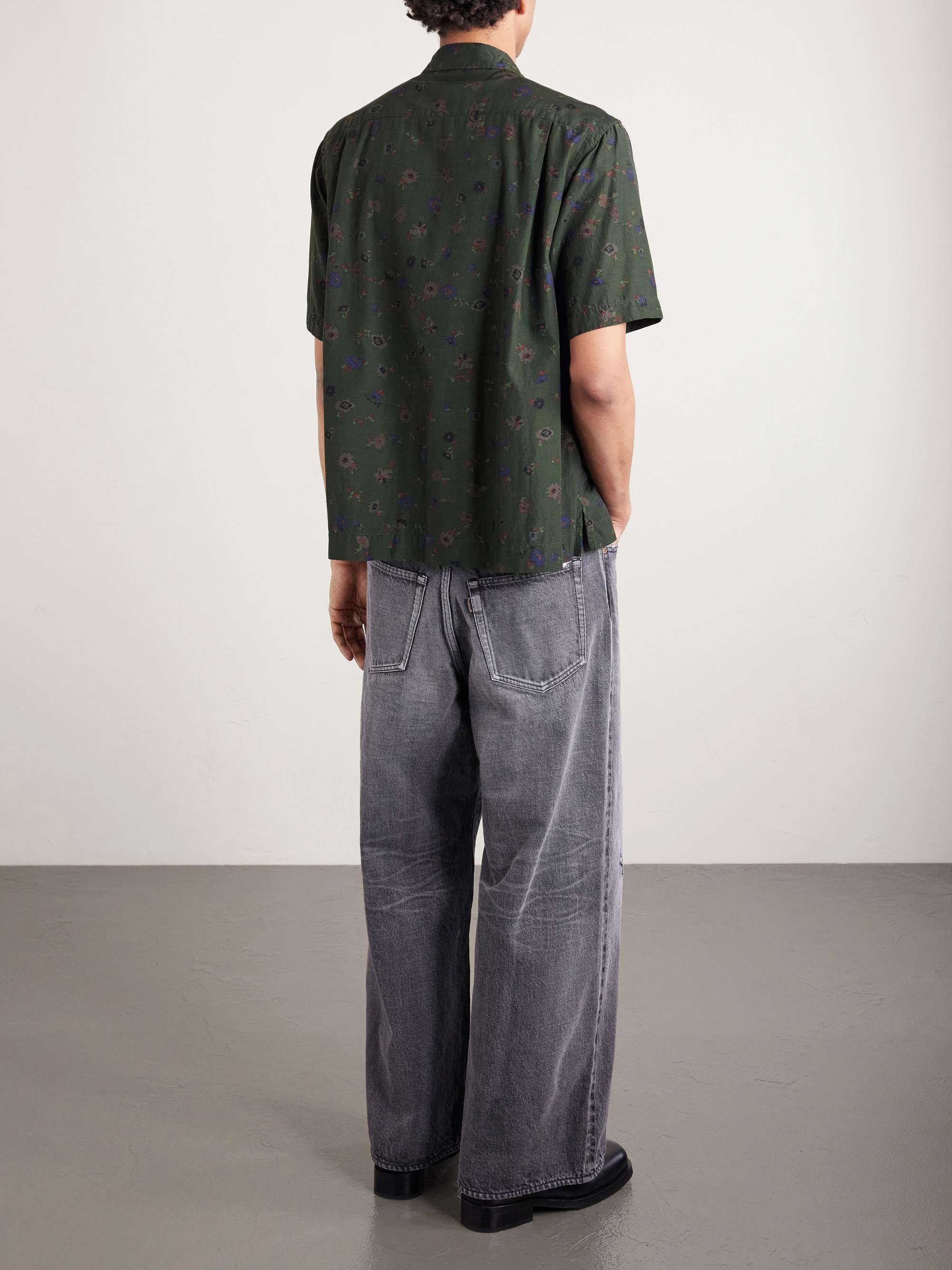 SACAI Layered Floral-Print Woven Shirt for Men | MR PORTER