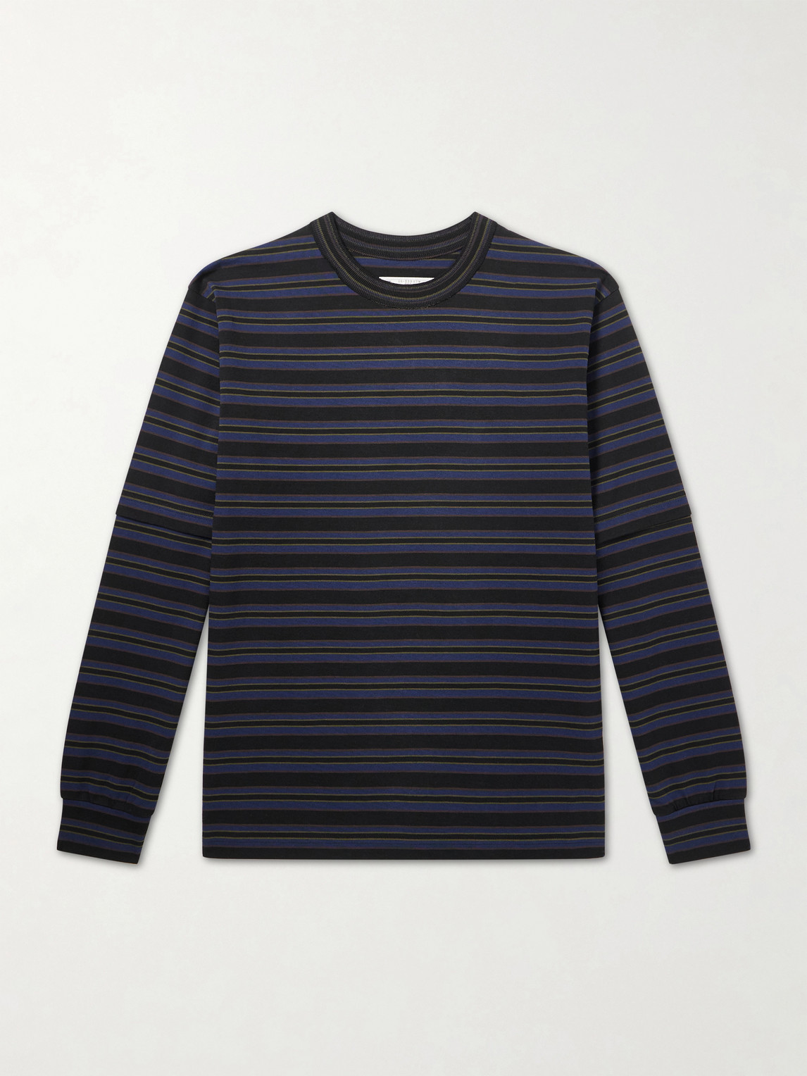 Sacai Striped Cotton-Jersey T-Shirt - Men