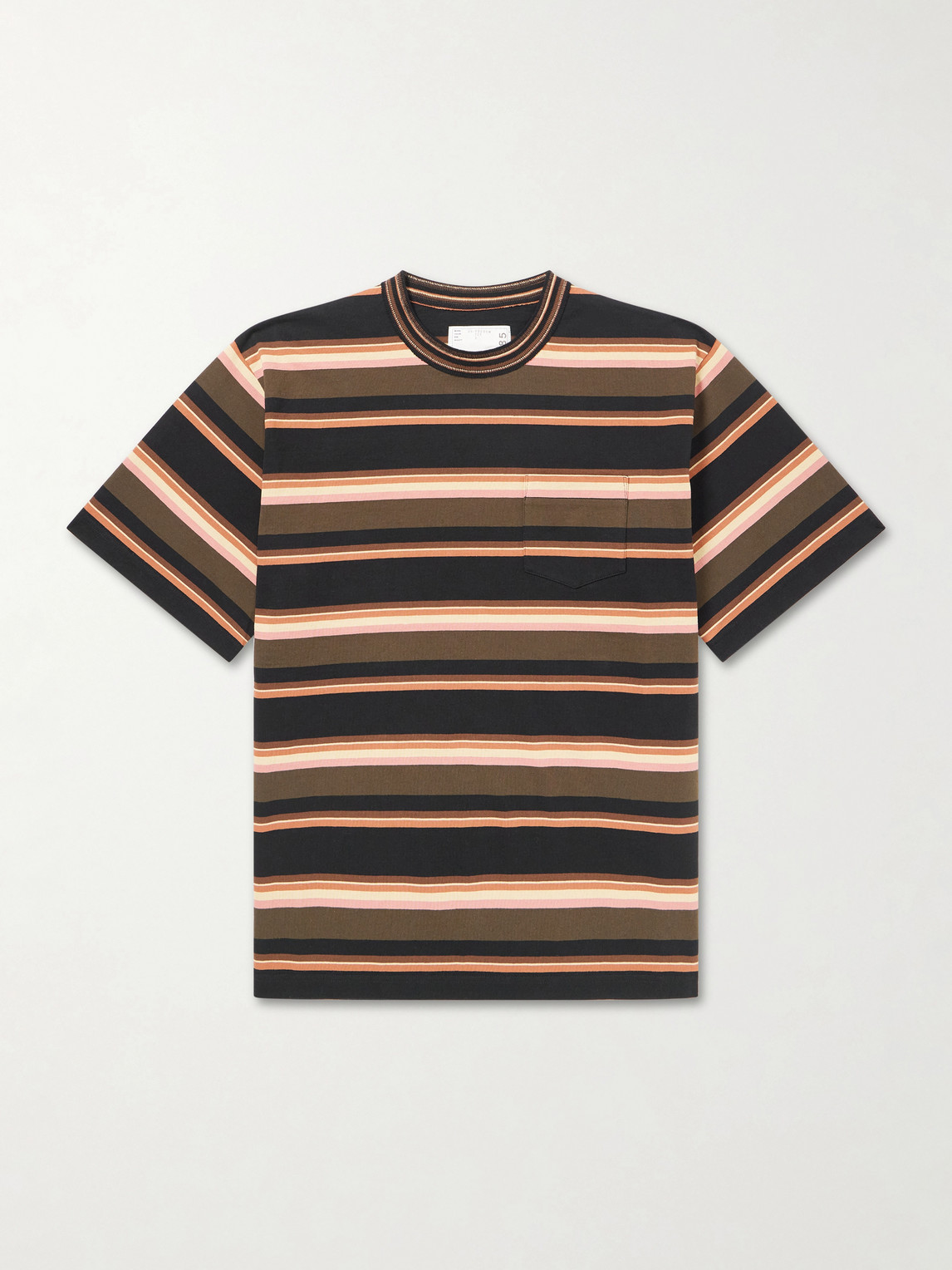 Sacai Striped Cotton-Jersey T-Shirt - Men