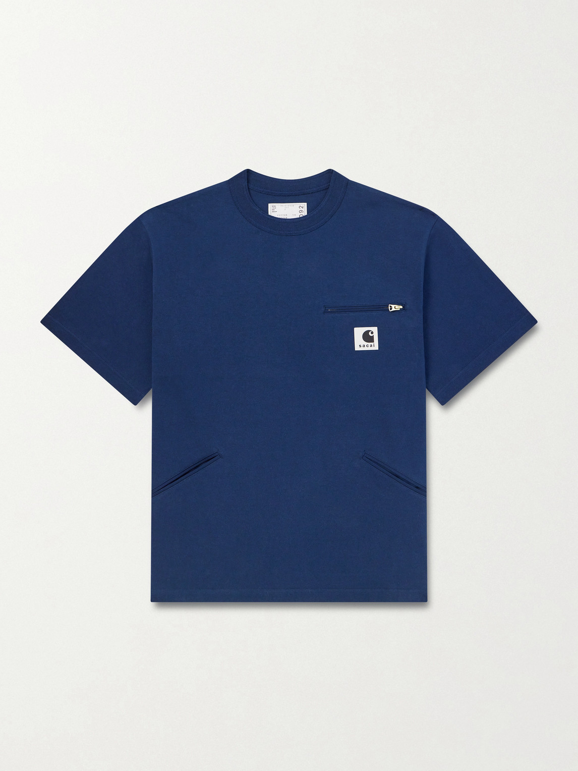 Sacai Carhartt WIP Logo-Appliquéd Cotton-Jersey T-Shirt - Men