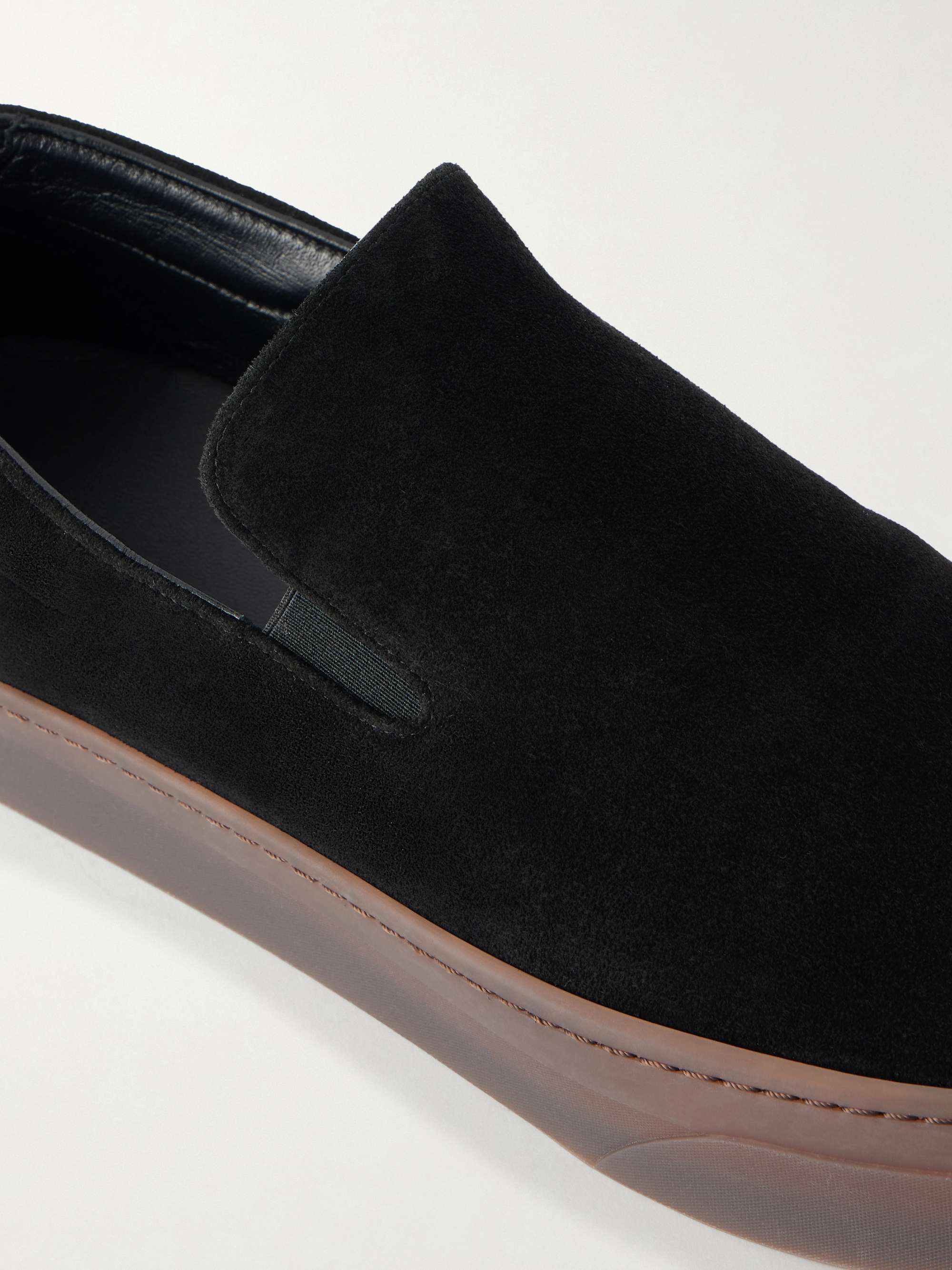 THE ROW Canal Suede Slip-On Sneakers for Men | MR PORTER