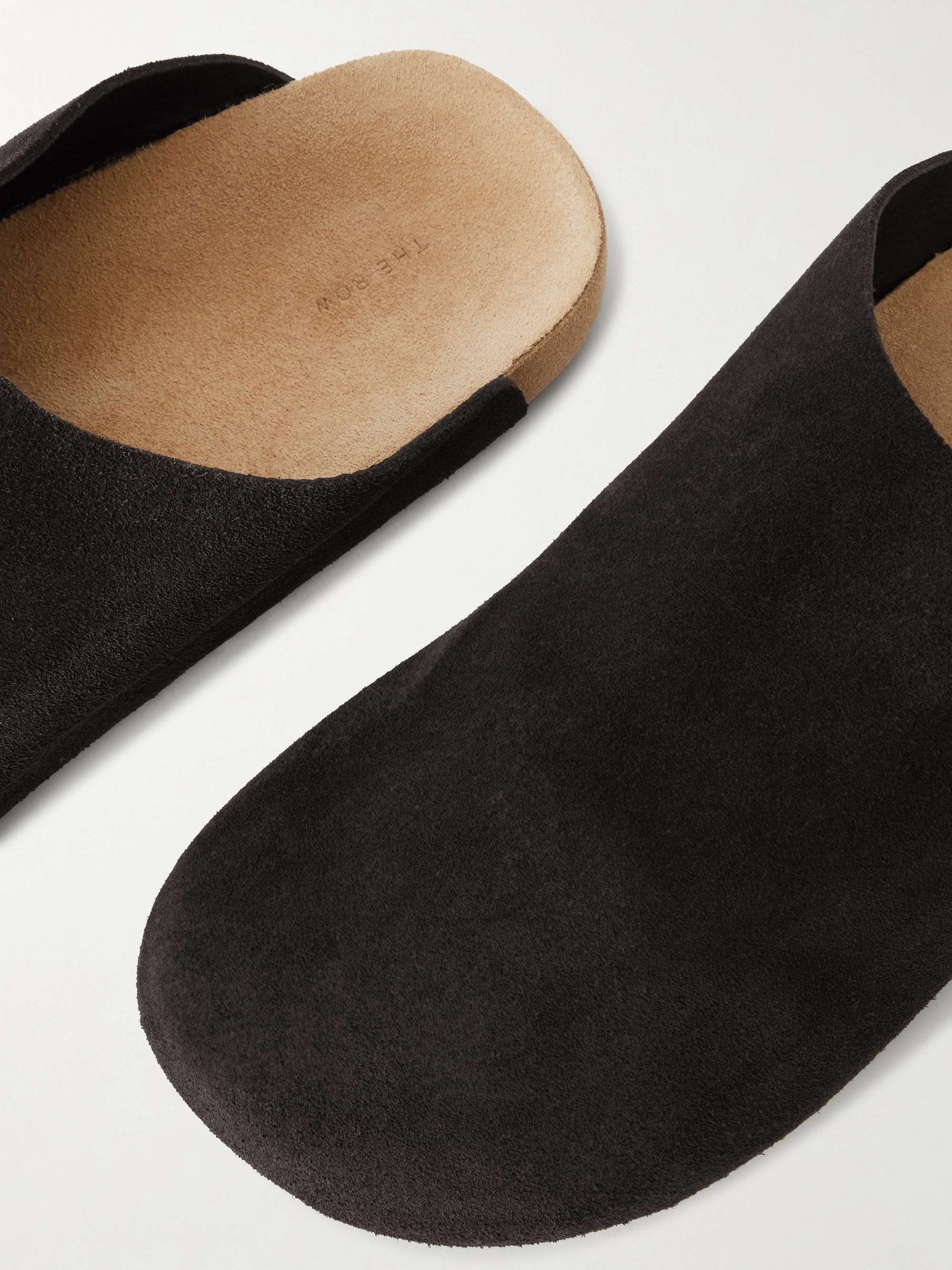 THE ROW Hudson Two Slip On Suede Slippers for Men | MR PORTER