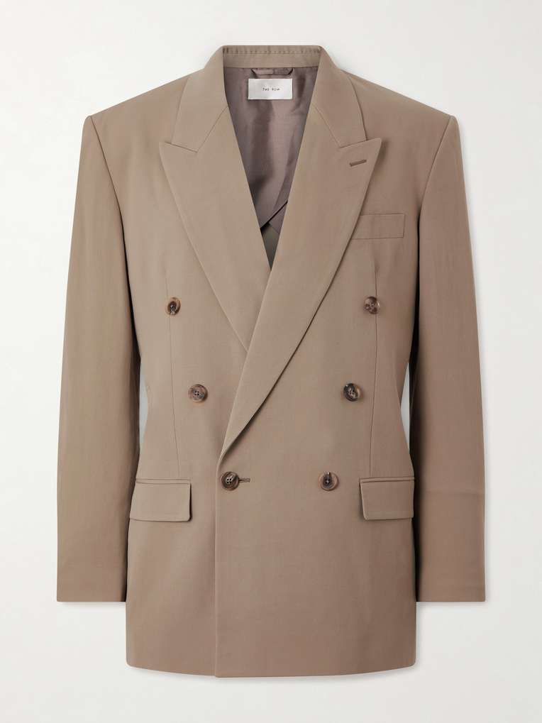 THE ROW Mazzy Double-Breasted Wool Jacket