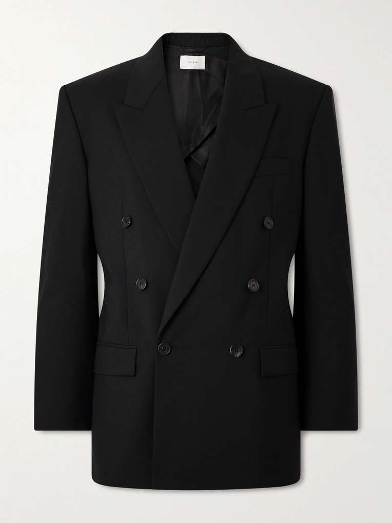 THE ROW Mazzy Double-Breasted Wool Jacket