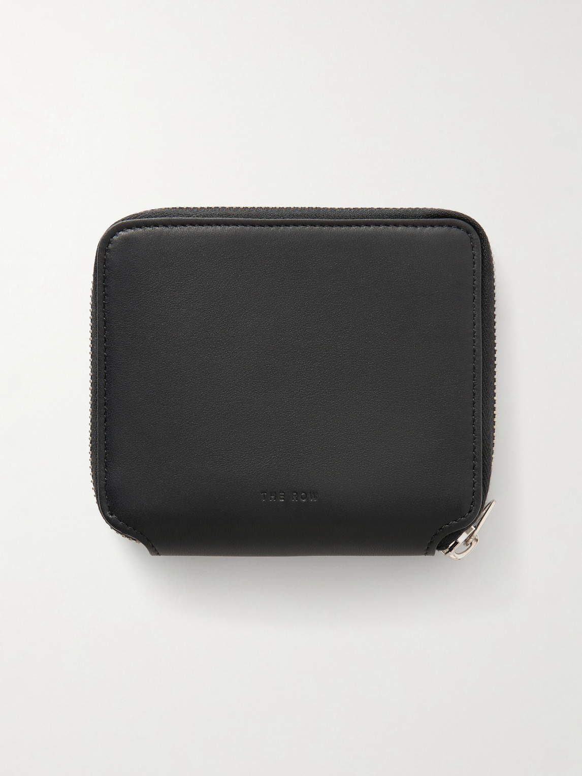 Small Zip Leather Billfold Wallet