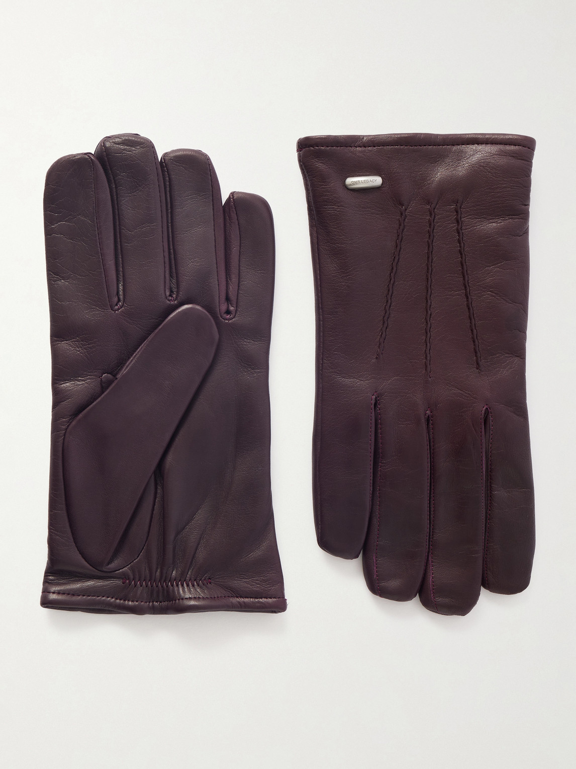 Our Legacy Leather Gloves In Brown