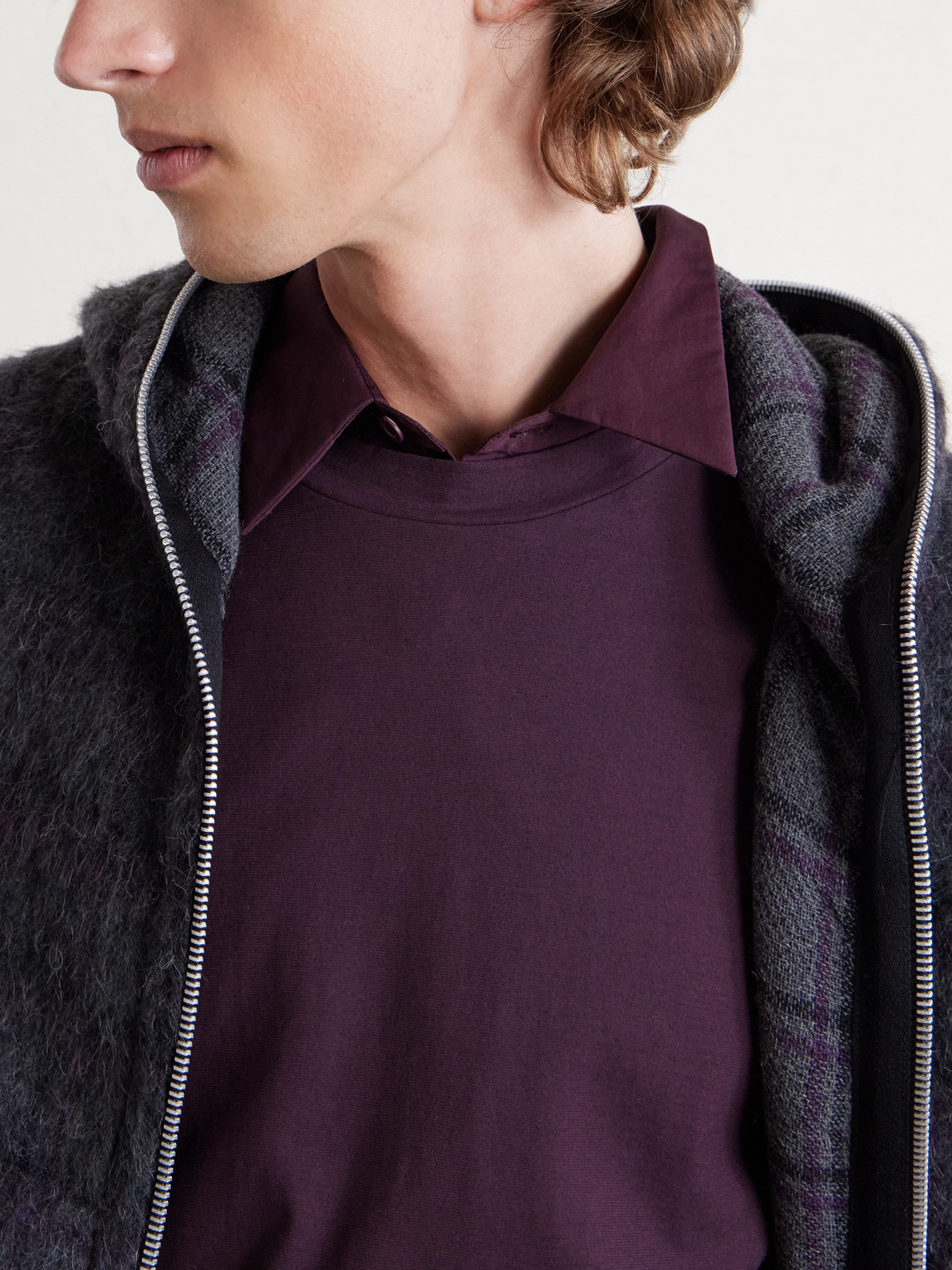 Our Legacy Box Cotton-jersey T-shirt In Purple