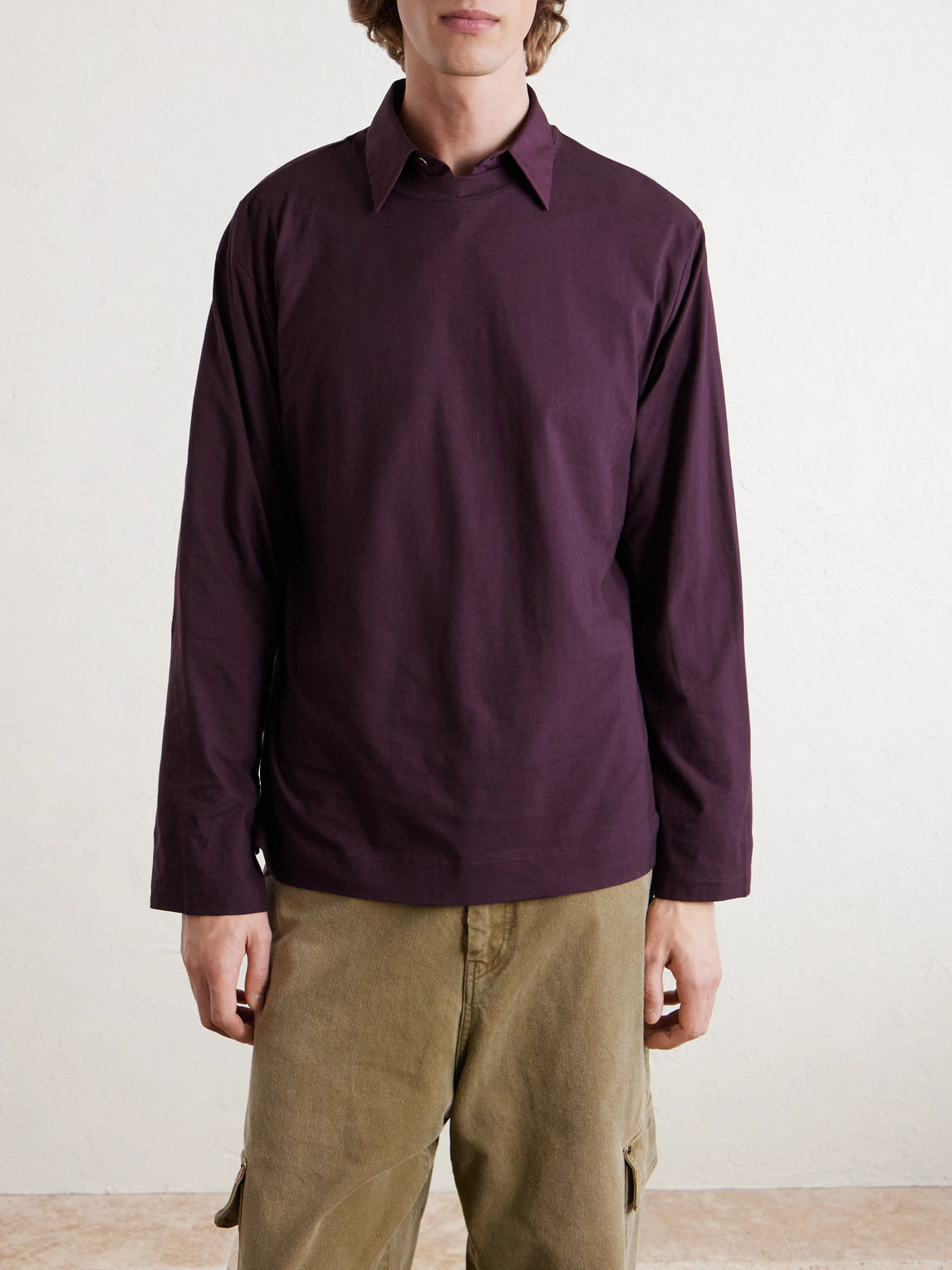 Our Legacy Box Cotton-jersey T-shirt In Purple