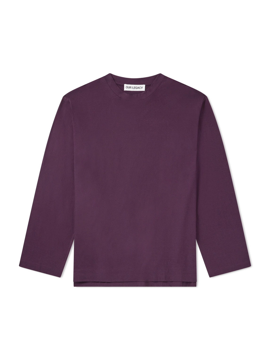 Our Legacy Box Cotton-jersey T-shirt In Purple