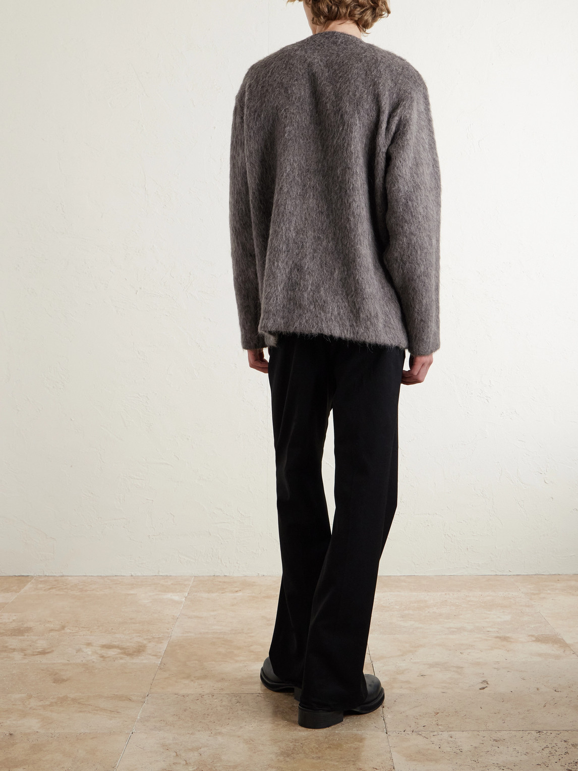  Our Legacy - Brushed-knit Cardigan - Men - Gray - It 44 