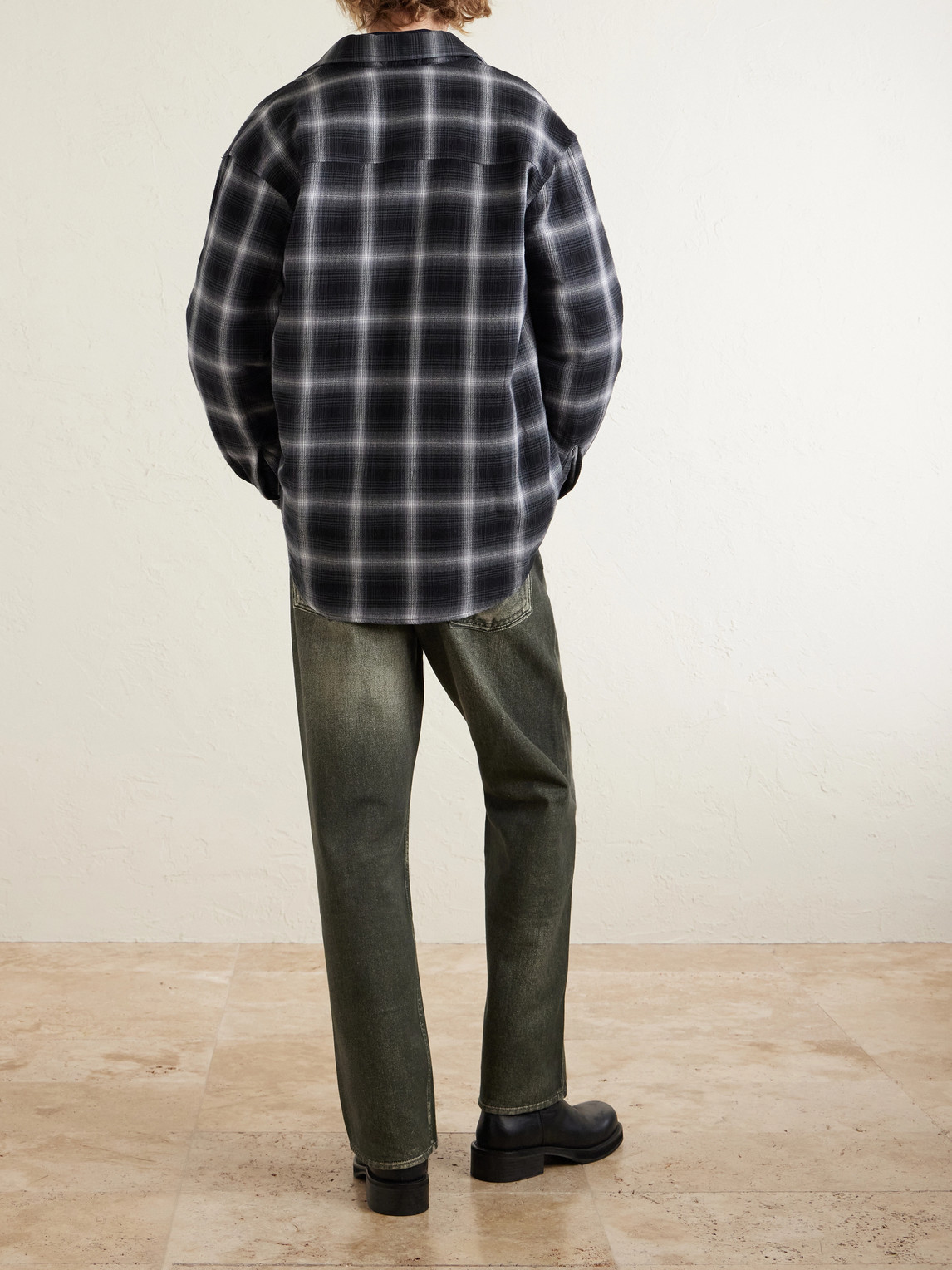 Third Cut Straight-Leg Printed Jeans