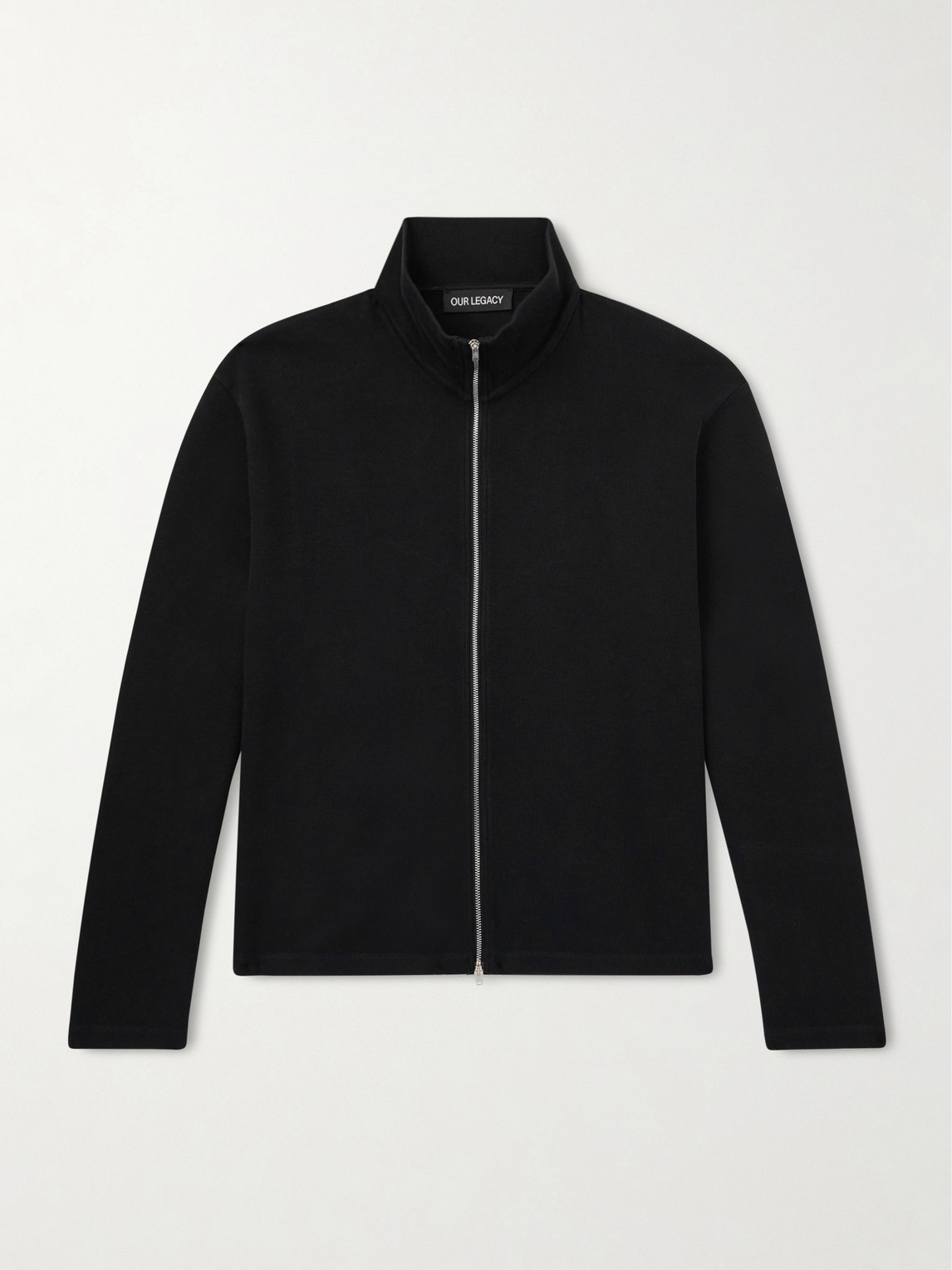 Our Legacy Cropped Cotton-Jersey Zip-Up Sweatshirt - Men