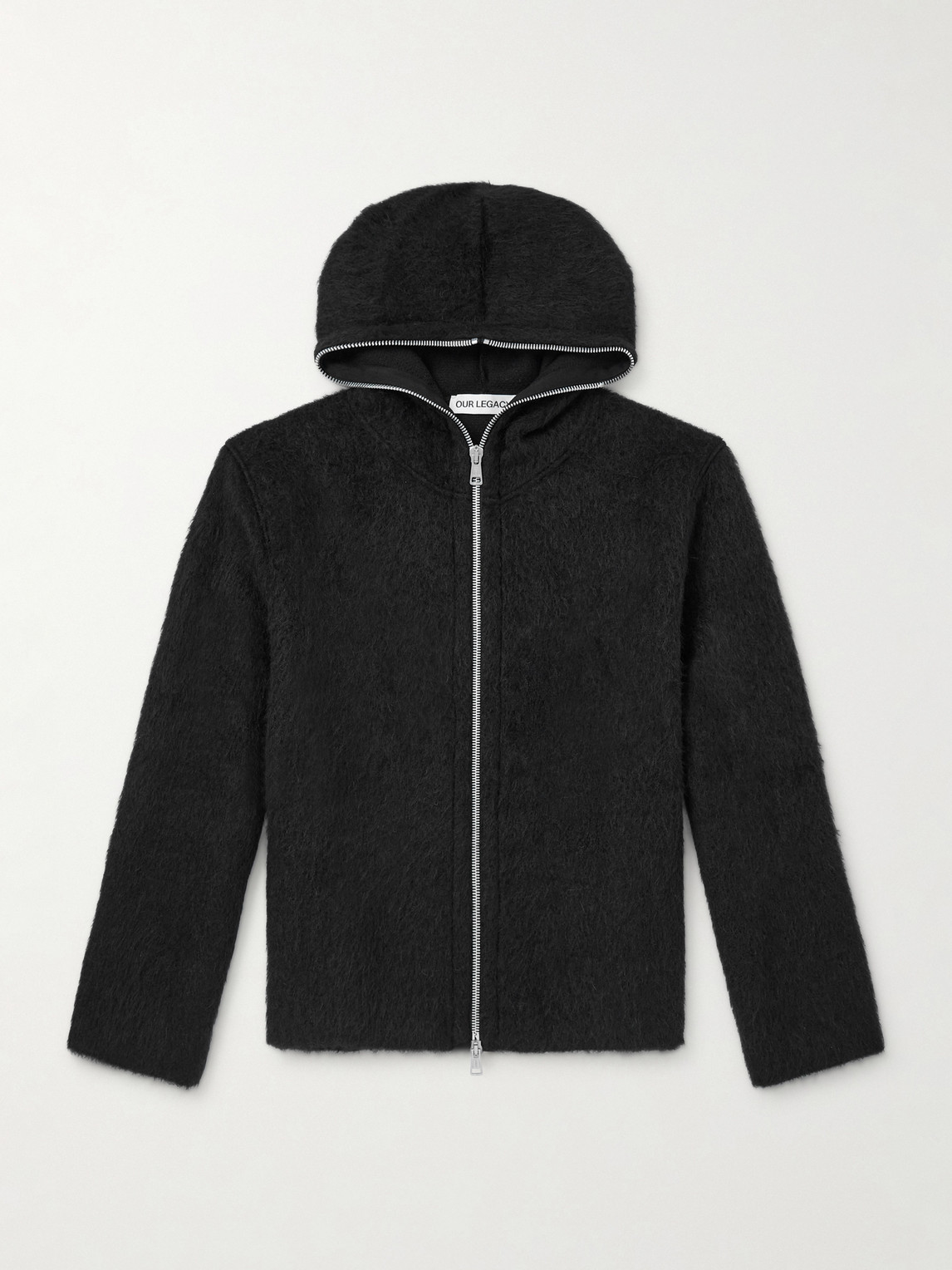Our Legacy Brushed-Knit Zip-Up Hoodie - Men