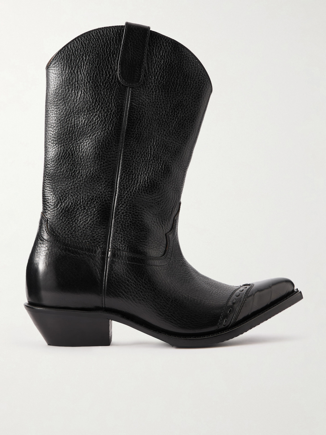 Our Legacy Consultant Full-grain Leather Boots In Black