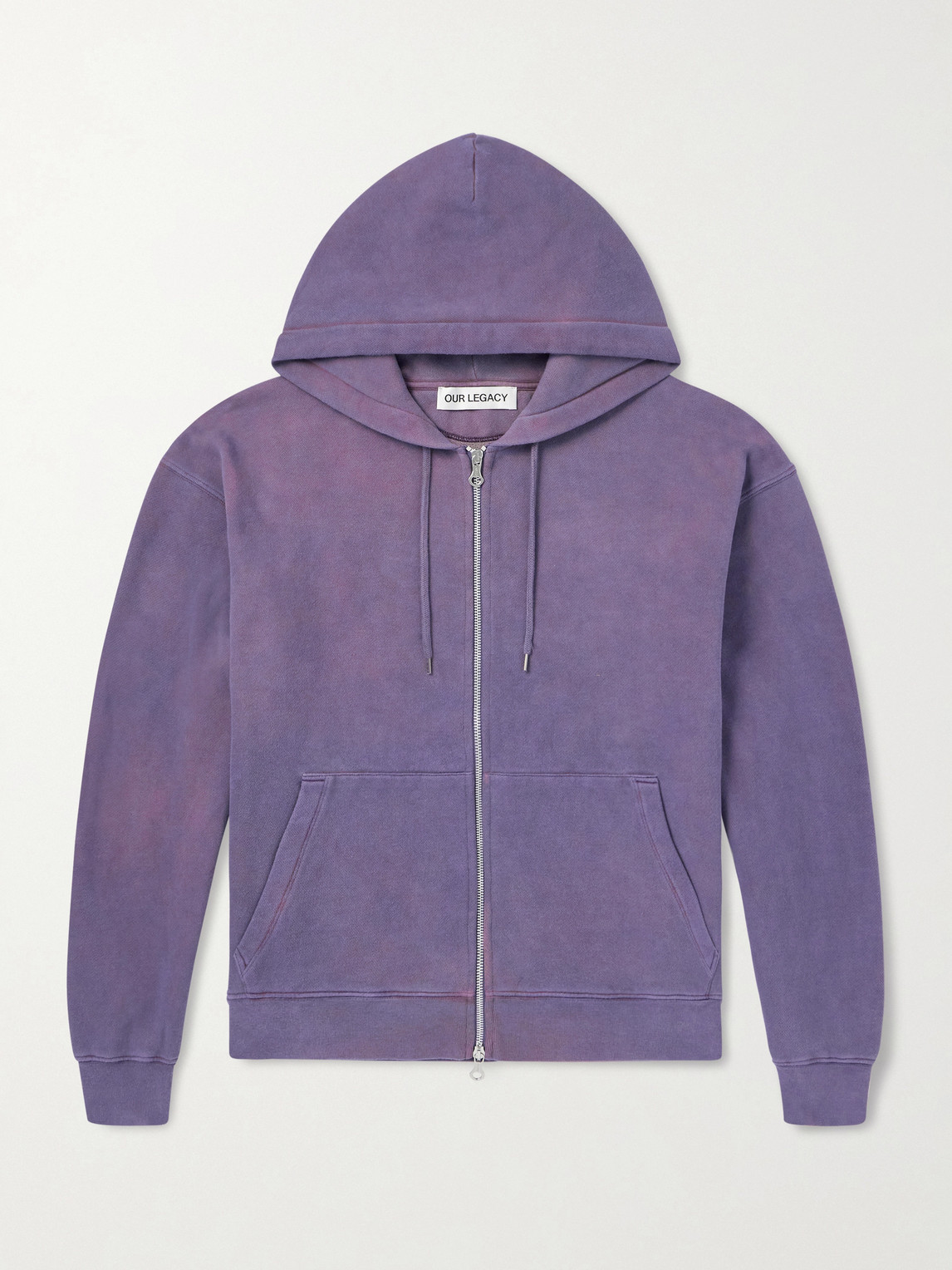 Our Legacy Rascal Cotton-Jersey Zip-Up Hoodie IT 52
