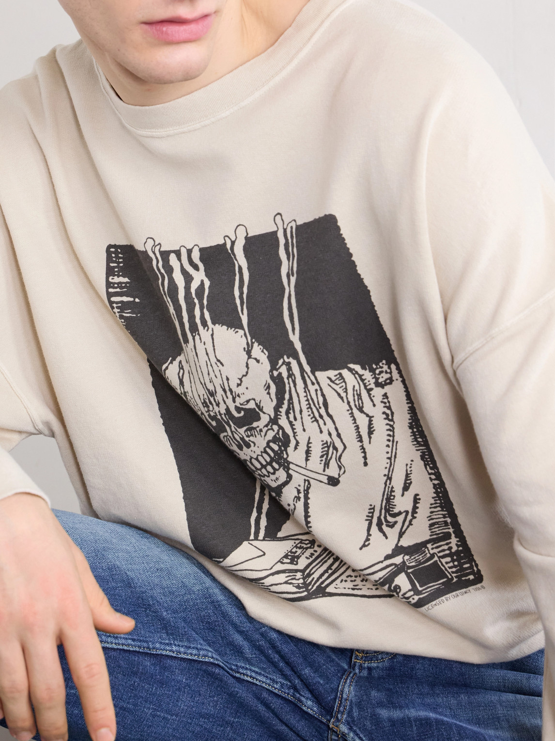 Slack Printed Cotton-Blend Jersey Sweatshirt