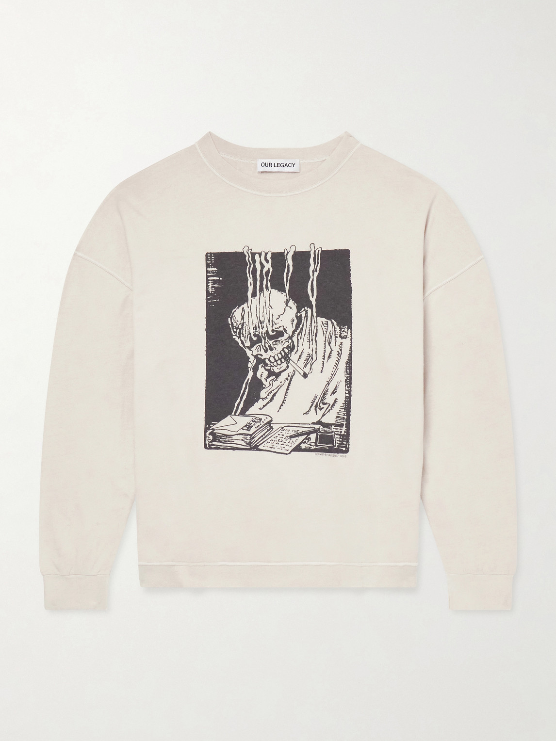 Our Legacy Slack Printed Cotton-Blend Jersey Sweatshirt IT 44